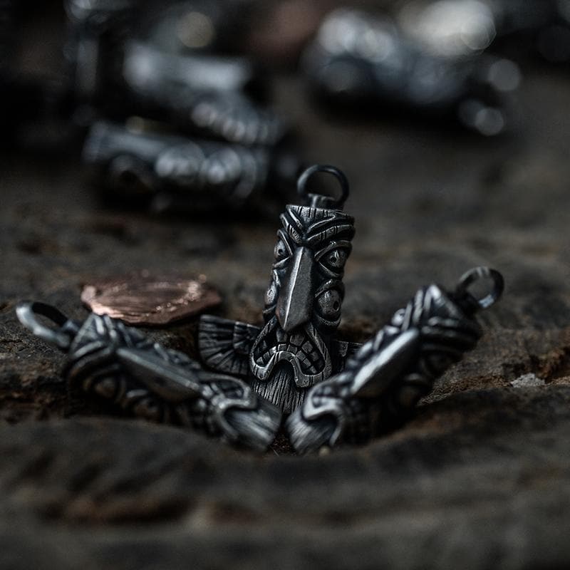 Tribal Totem Pole 316L Stainless Steel Pendant