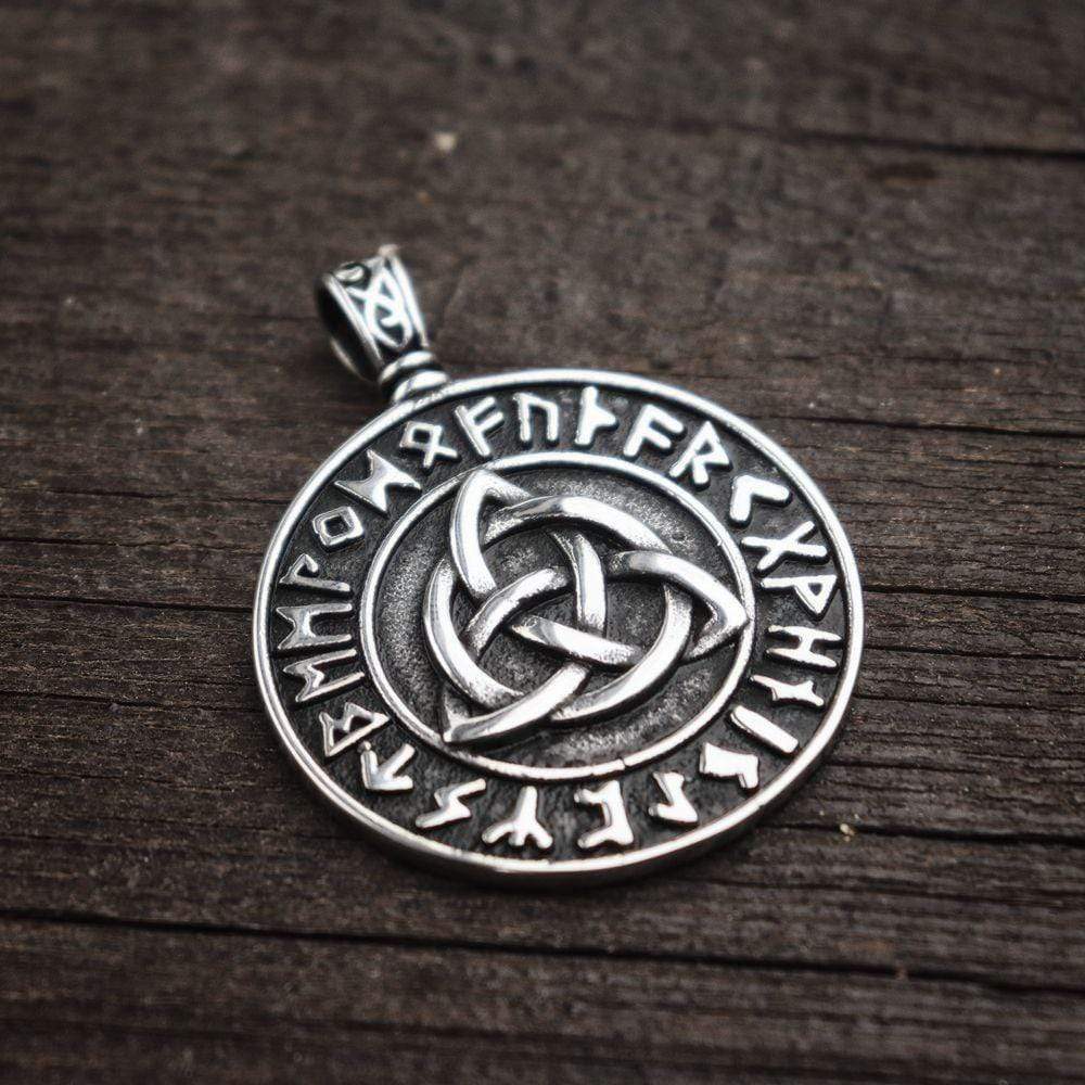 Triquetra Rune 316L Stainless Steel Viking Pendant
