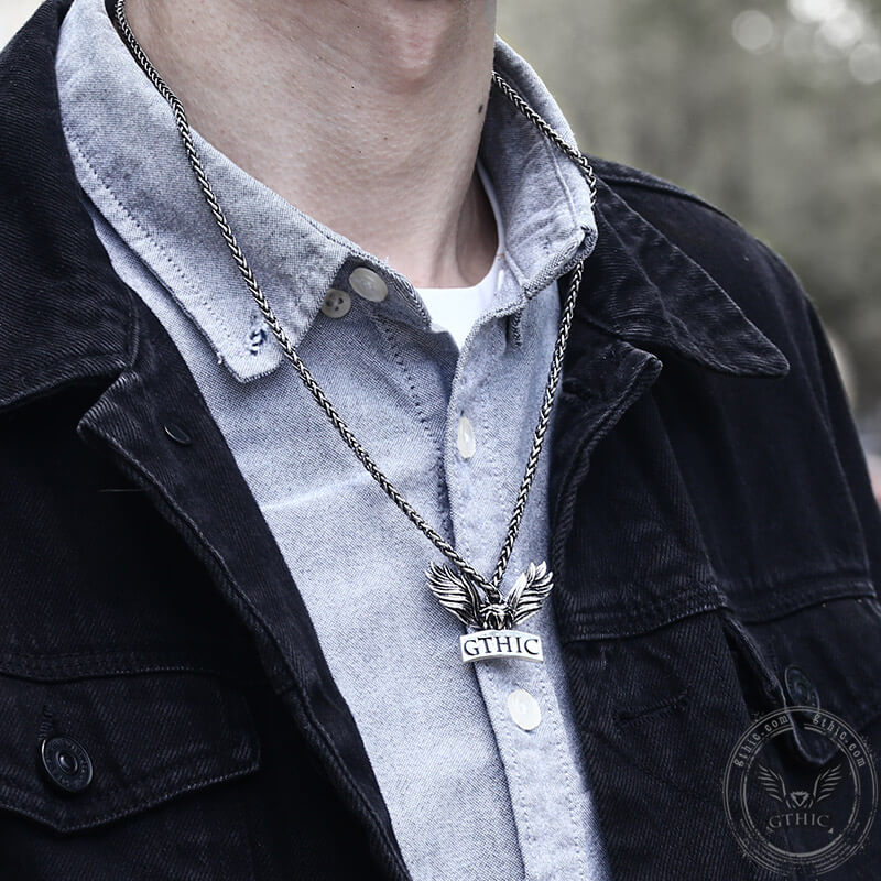 Gthic Logo Design Stainless Steel Pendant