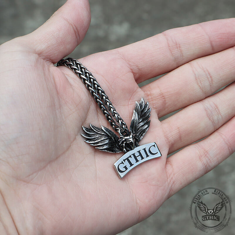 Gthic Logo Design Stainless Steel Pendant
