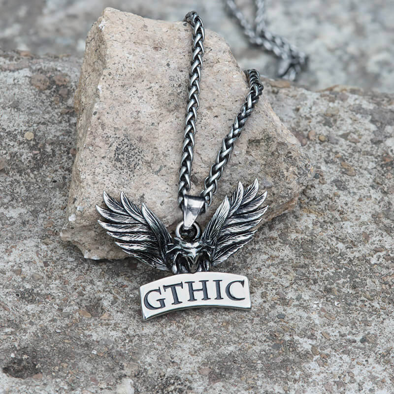 Gthic Logo Design Stainless Steel Pendant