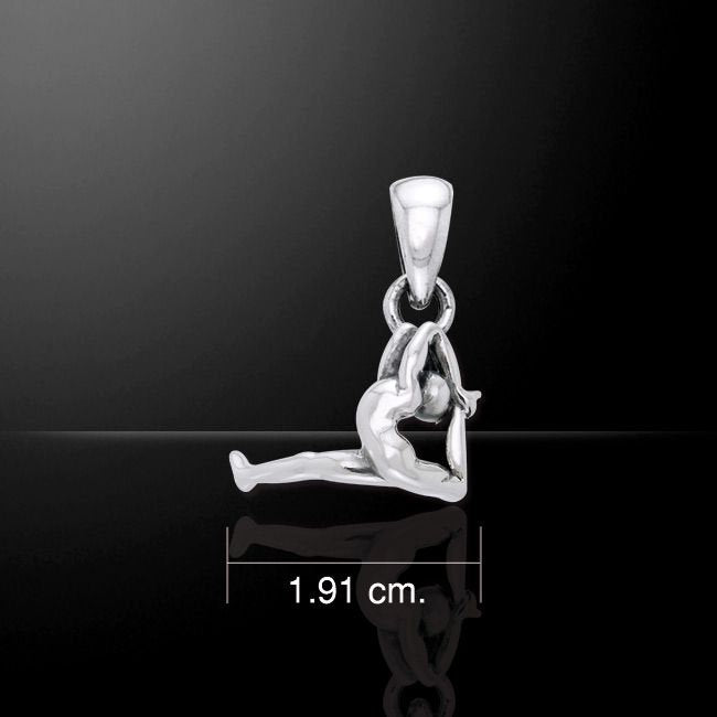 Silver Yoga Pose Necklace