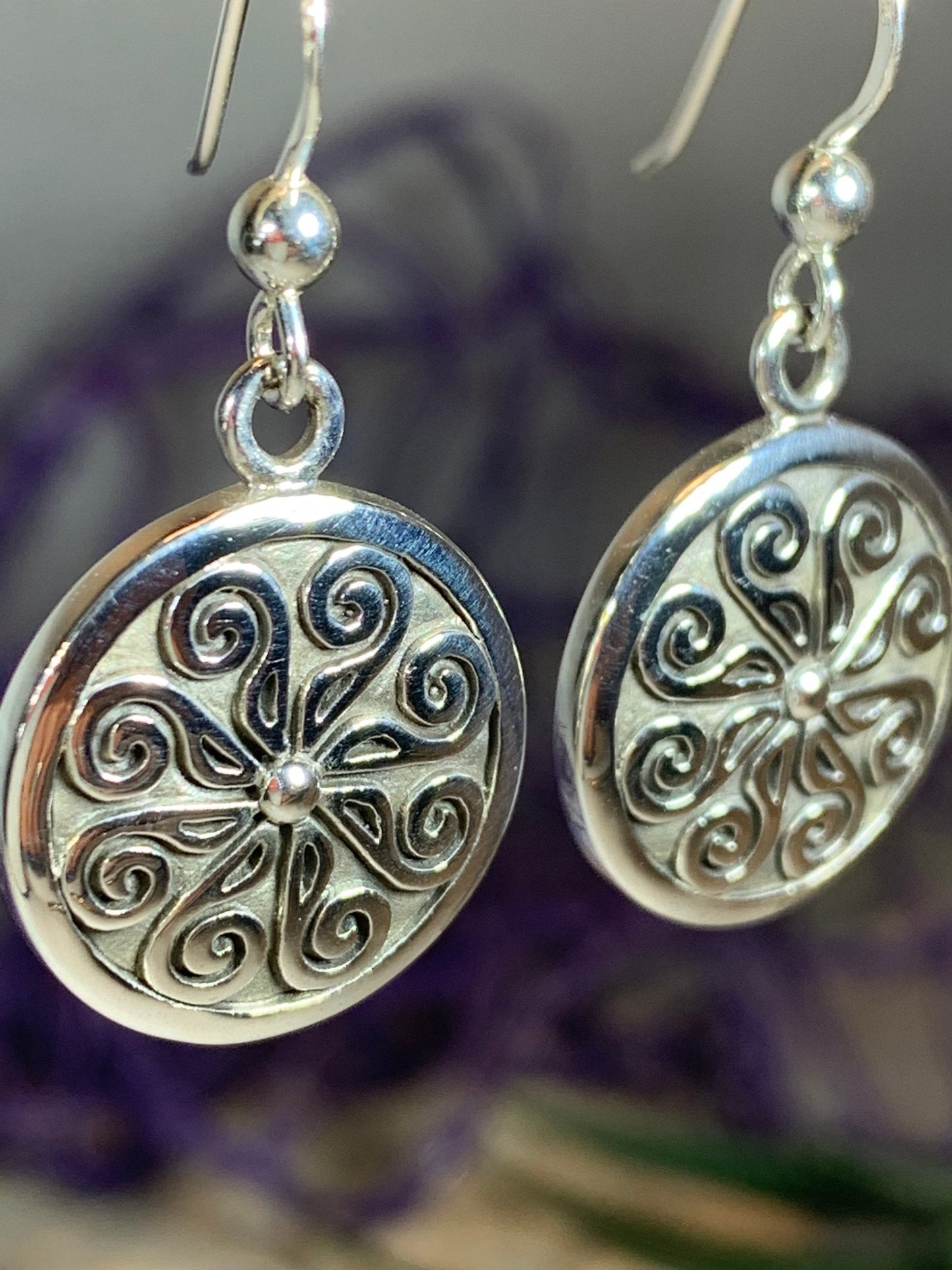 Edana Celtic Spiral Earrings