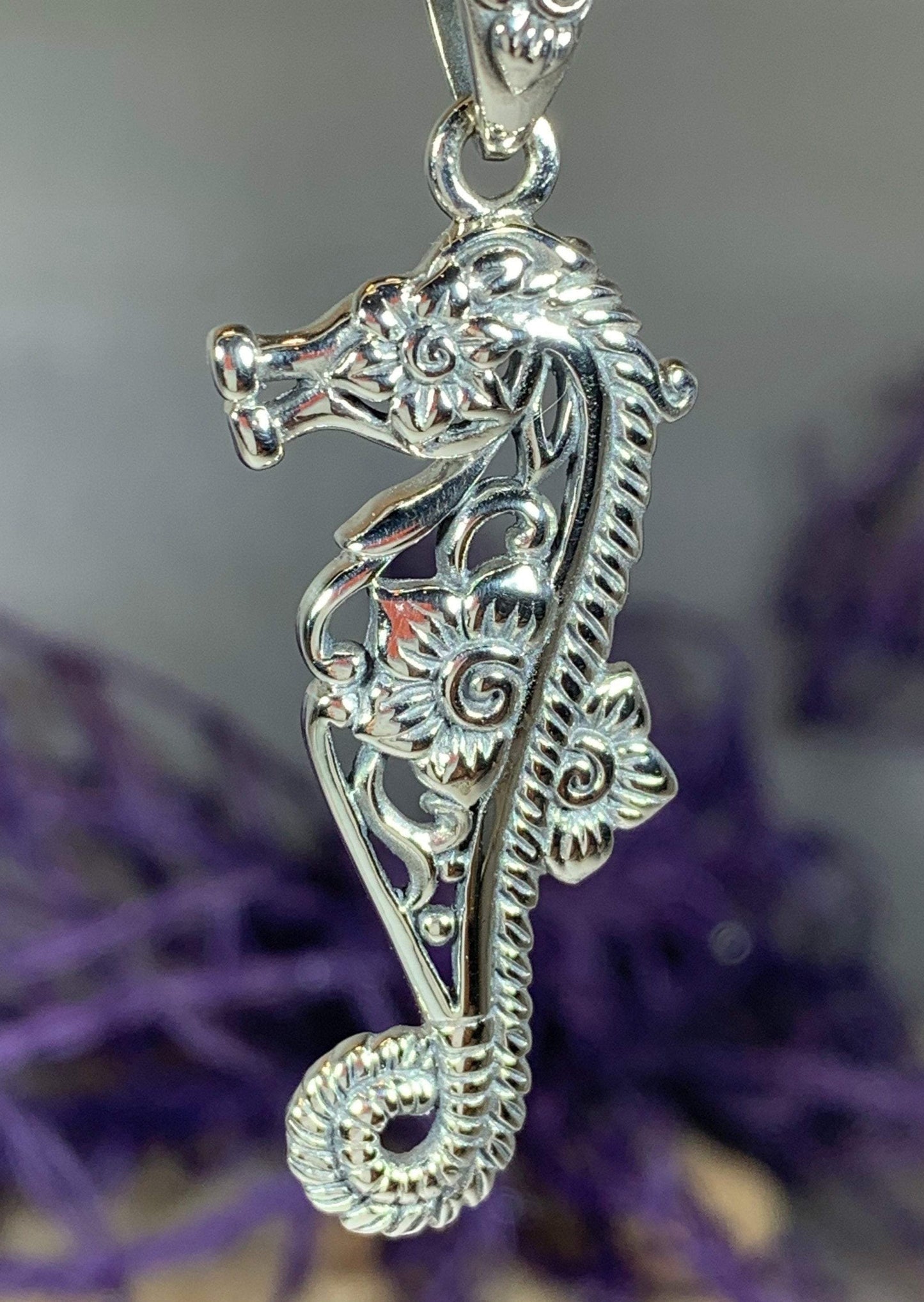 Blooming Seahorse Necklace