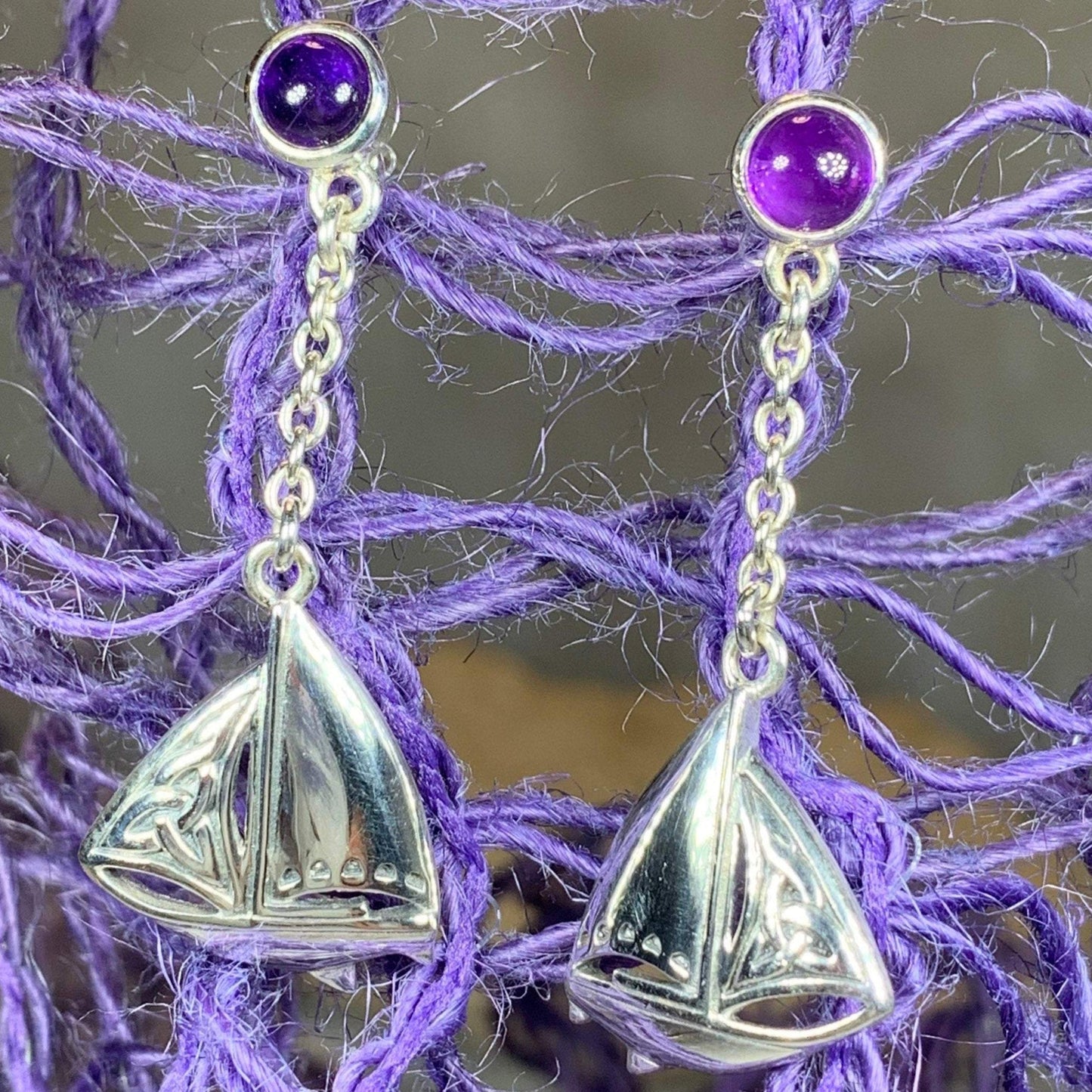 Celtic Sailboat Earrings