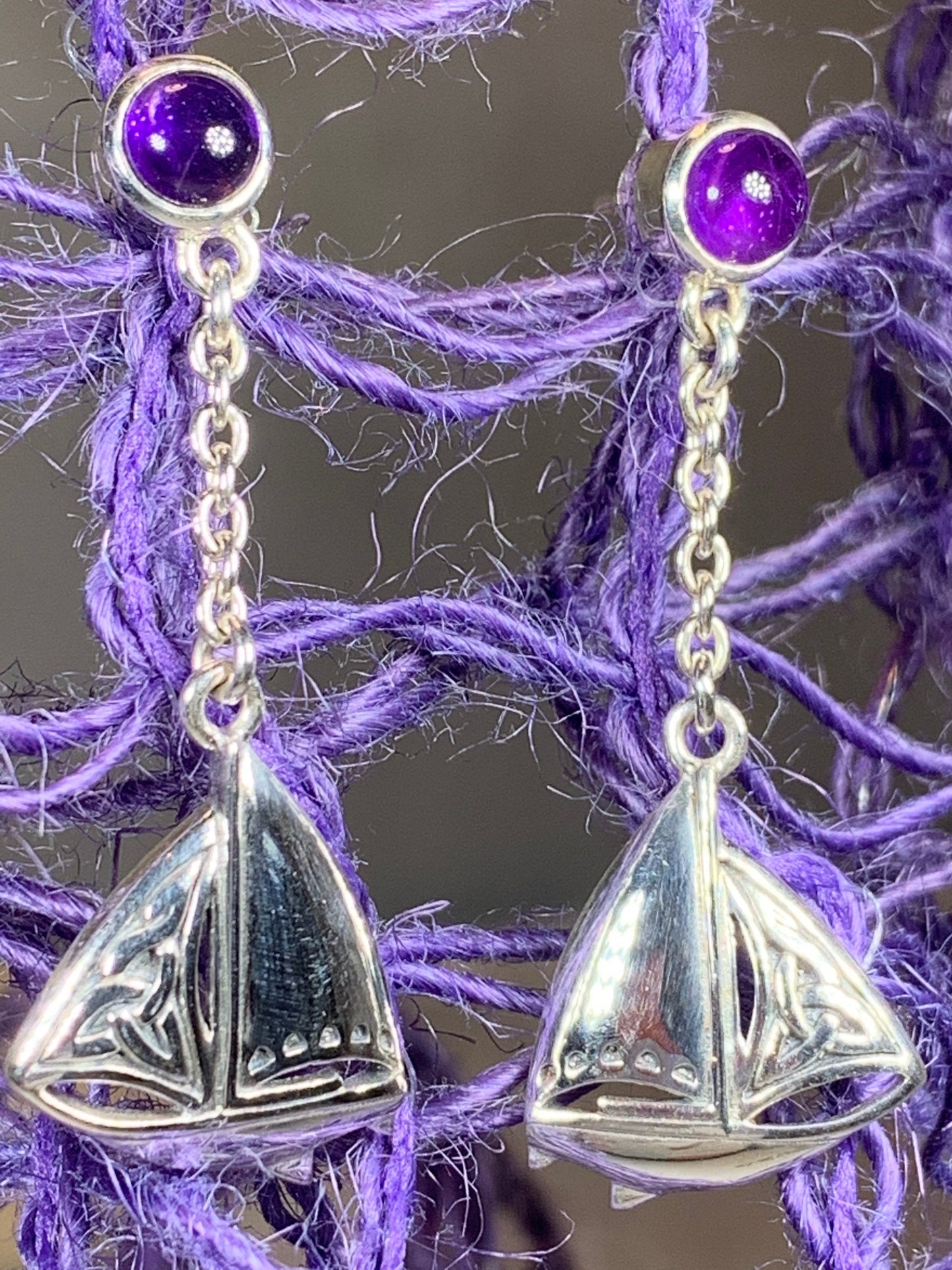 Celtic Sailboat Earrings