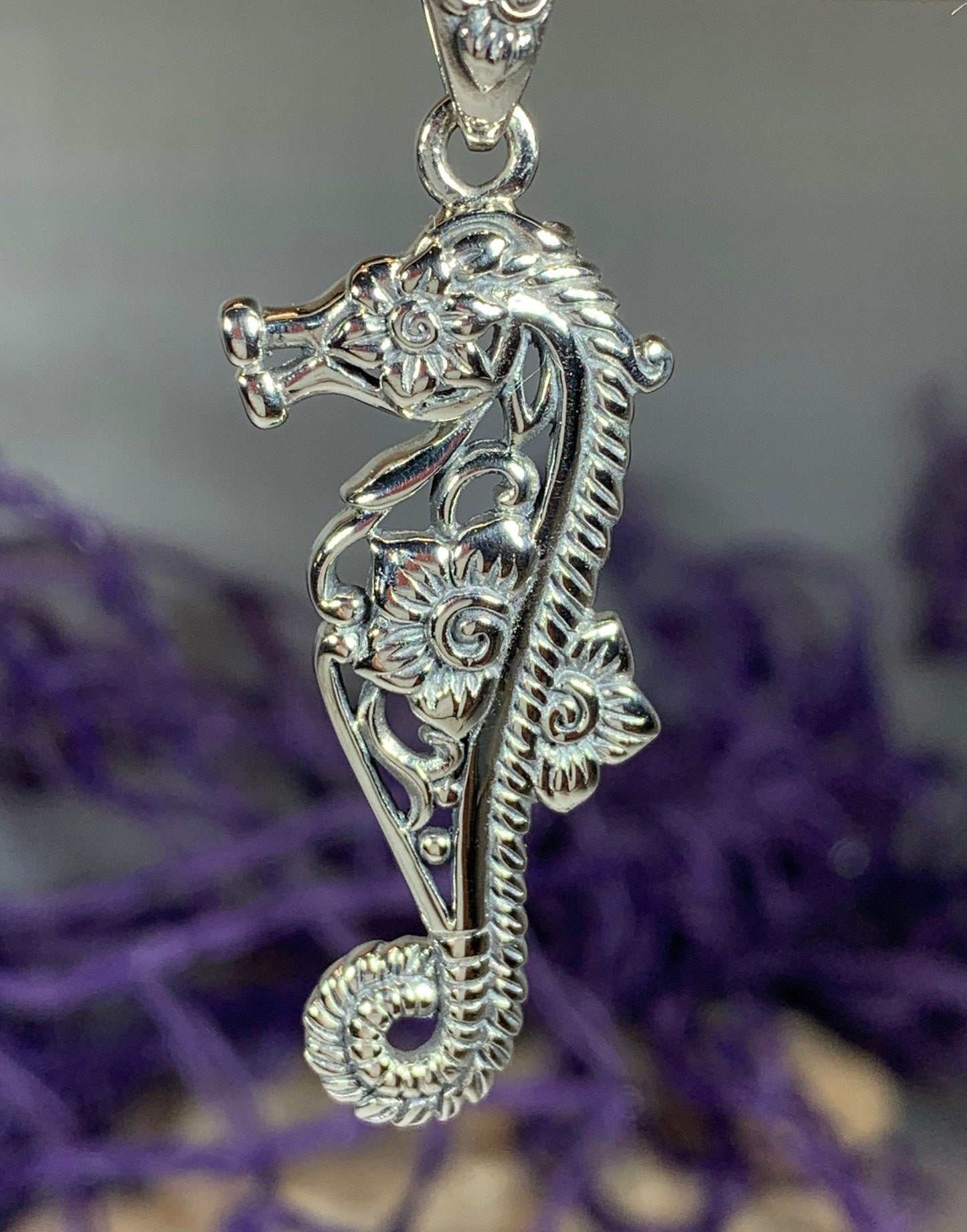 Blooming Seahorse Necklace