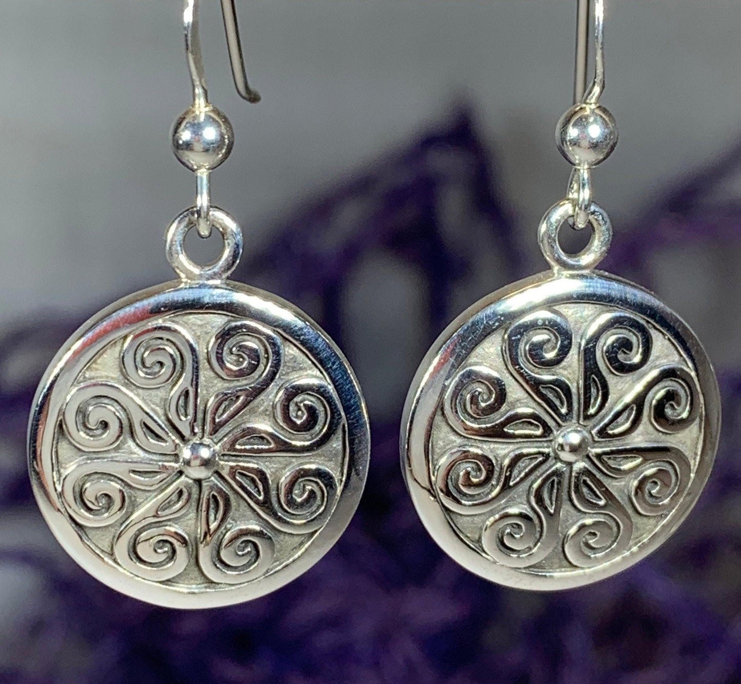 Edana Celtic Spiral Earrings