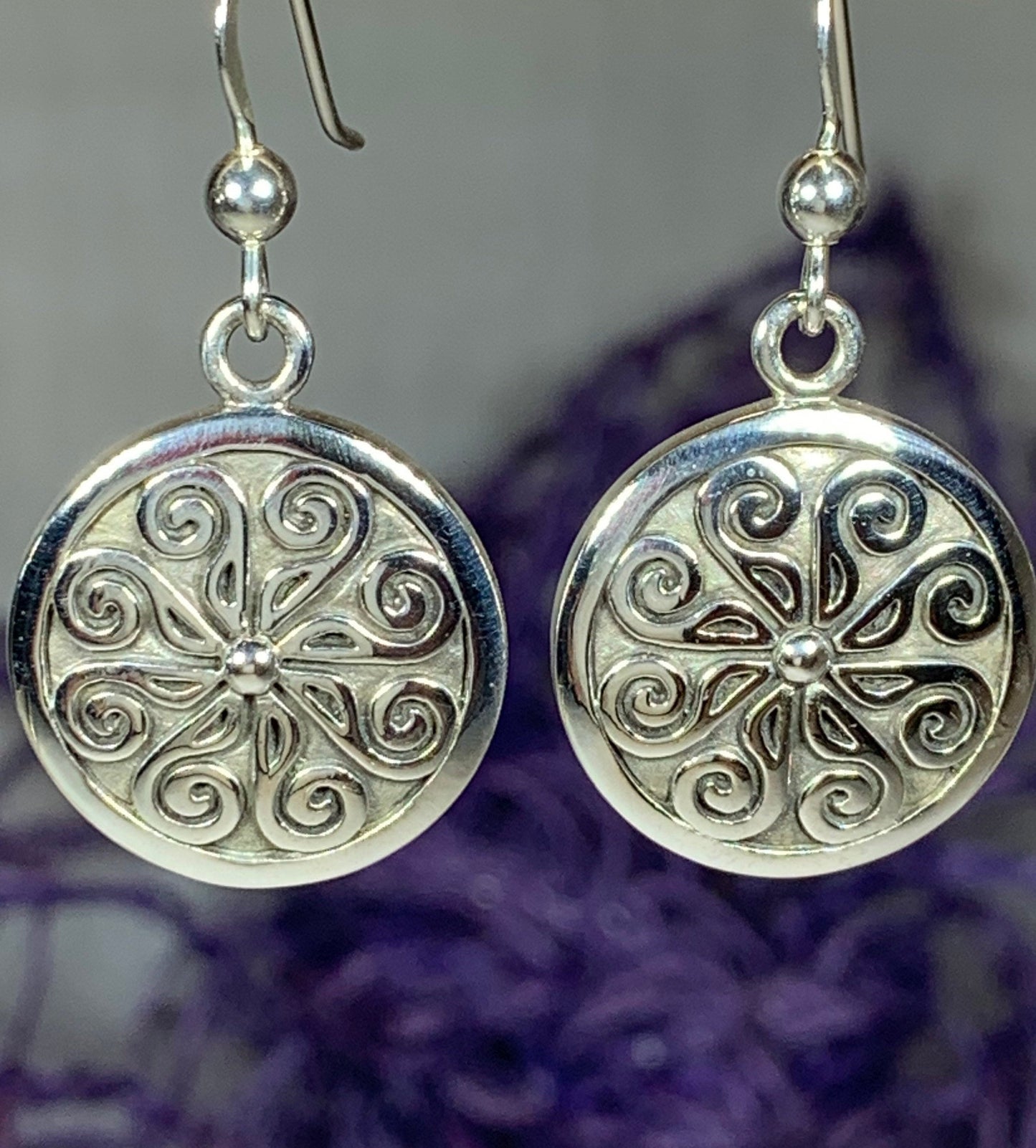 Edana Celtic Spiral Earrings
