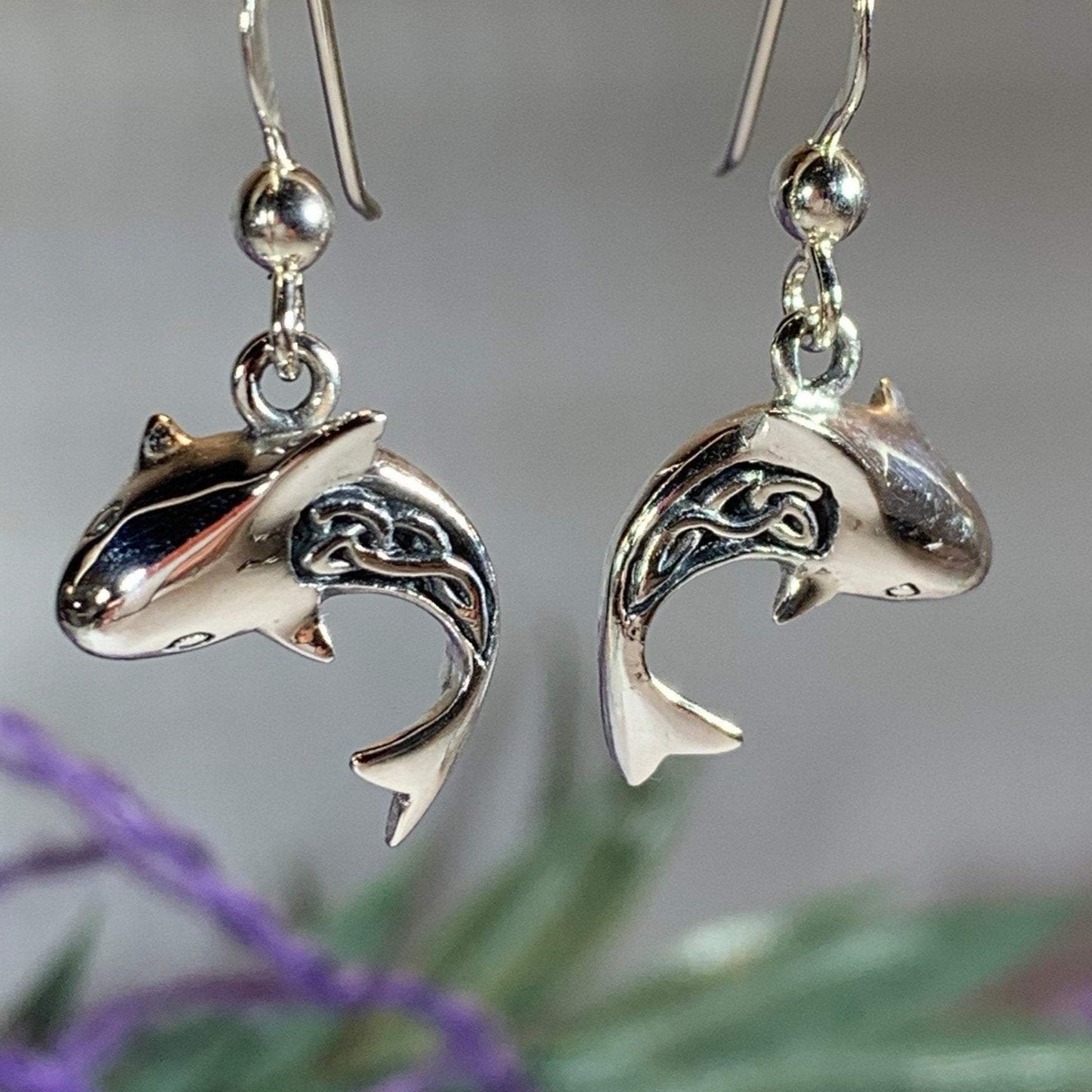 Celtic Shark Earrings