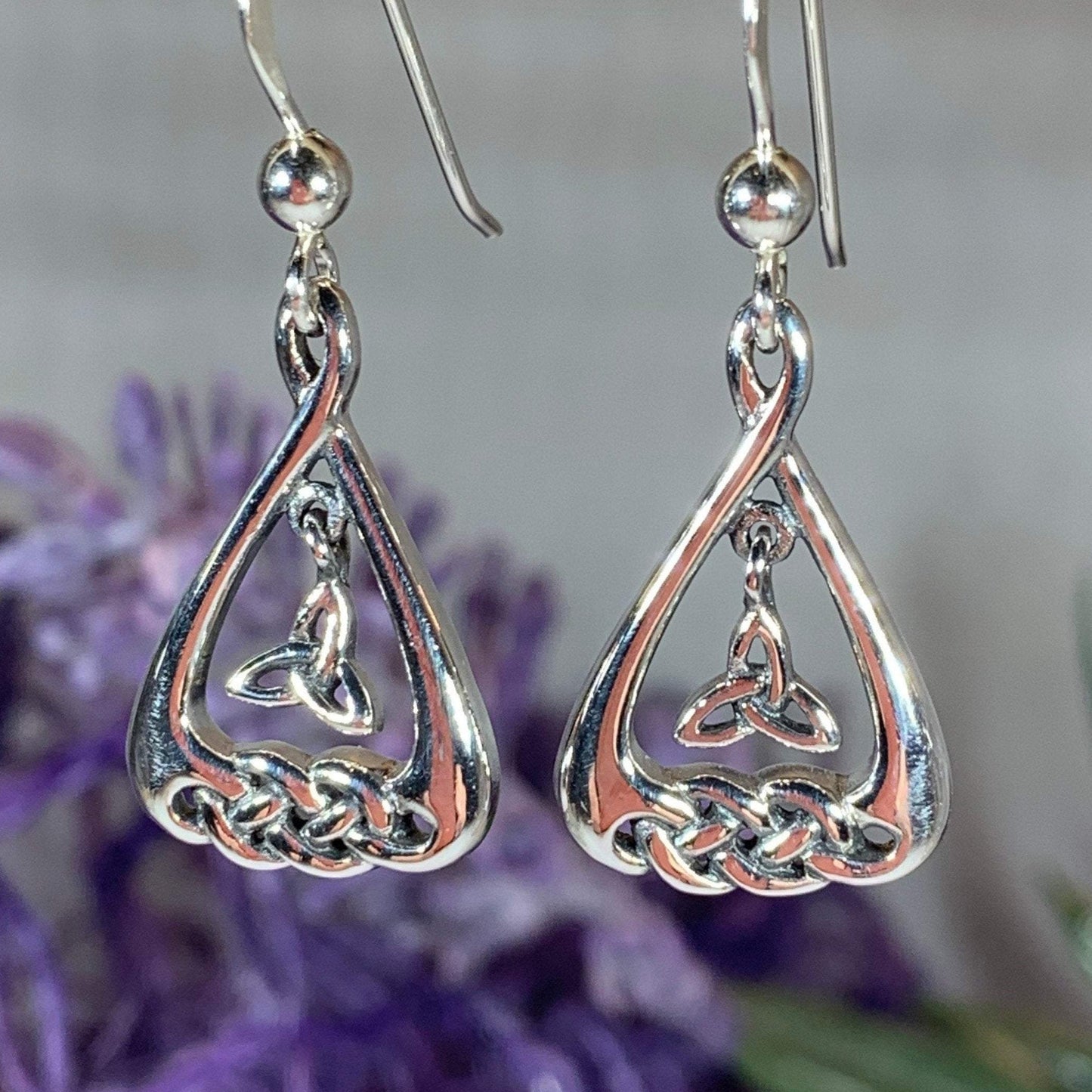 Trinity Knot Celtic Earrings