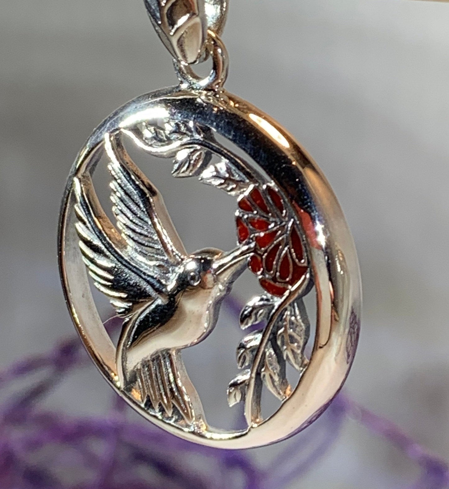 Tropical Hummingbird Necklace