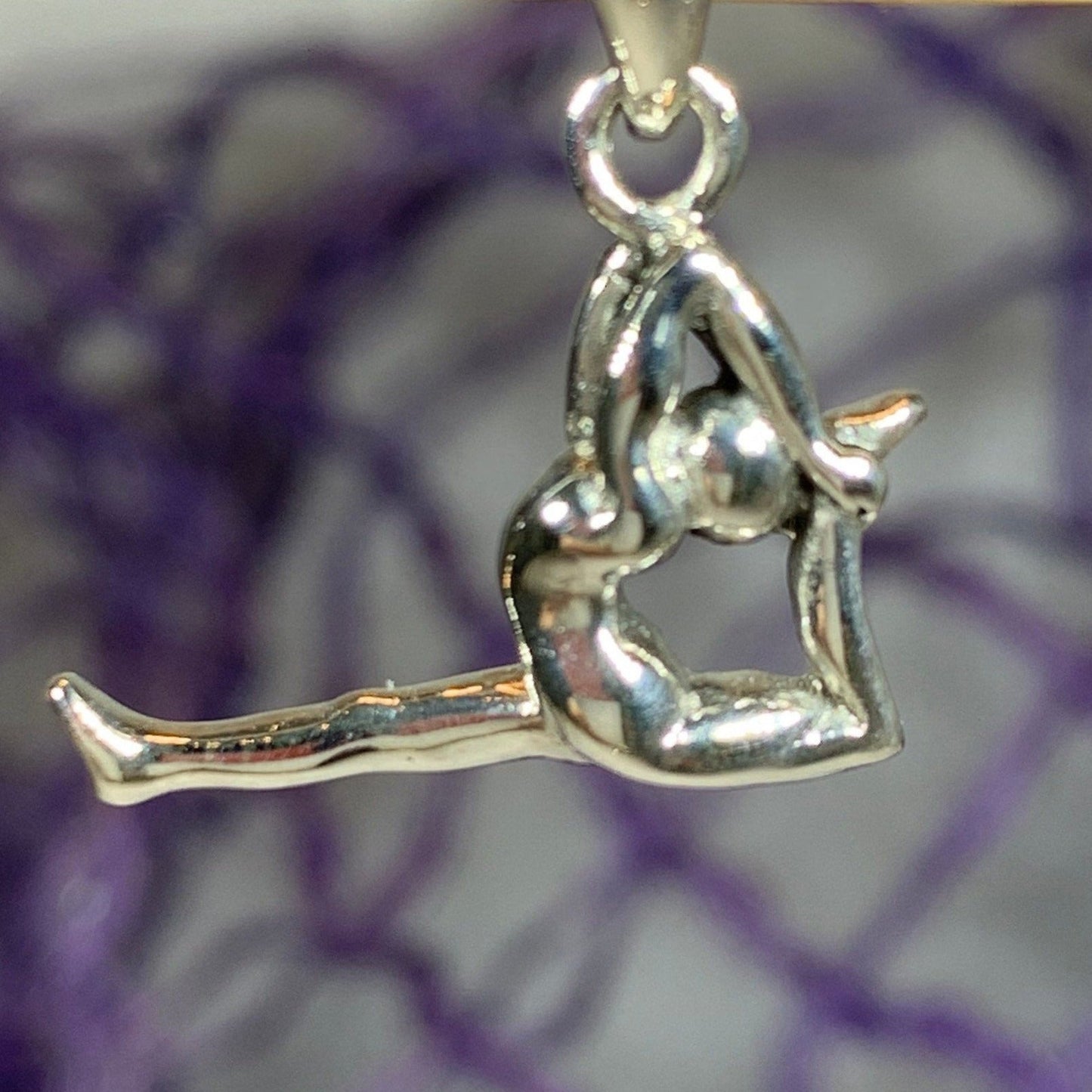 Silver Yoga Pose Necklace