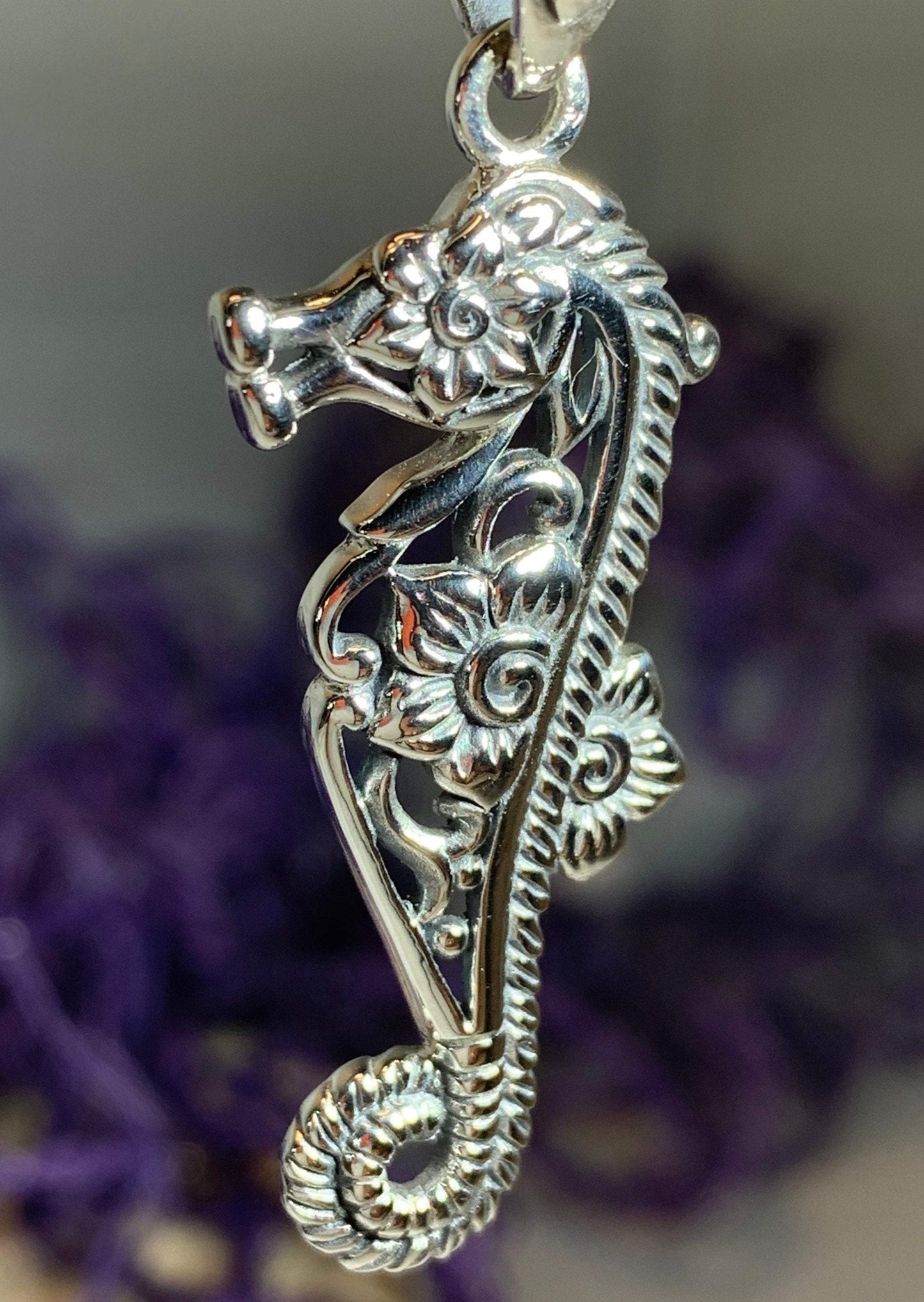 Blooming Seahorse Necklace