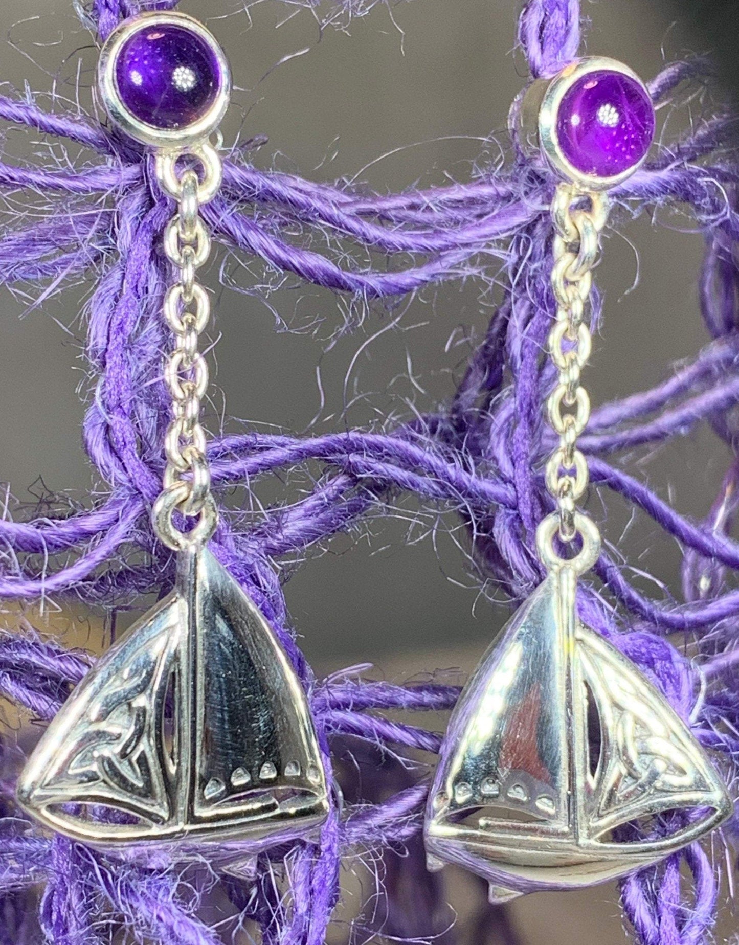 Celtic Sailboat Earrings