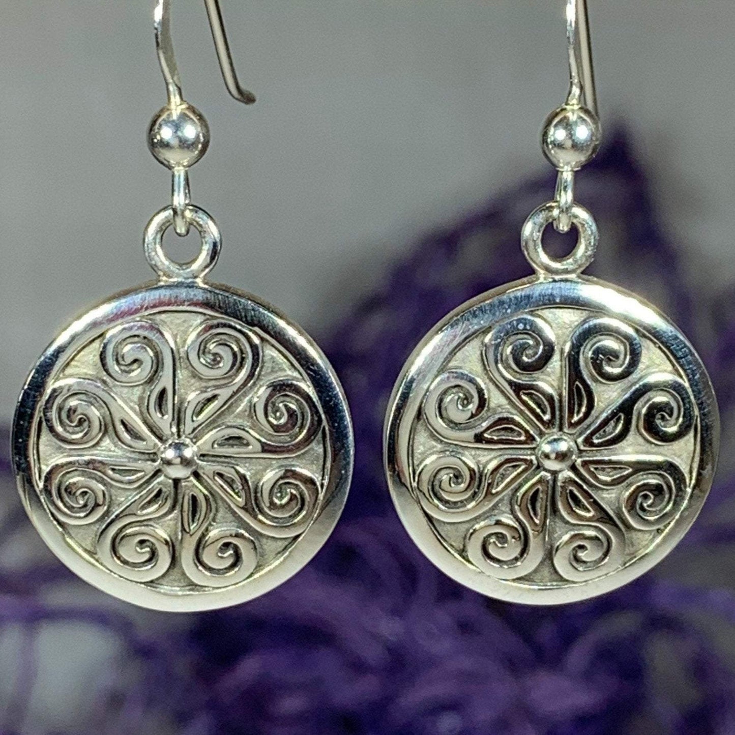 Edana Celtic Spiral Earrings