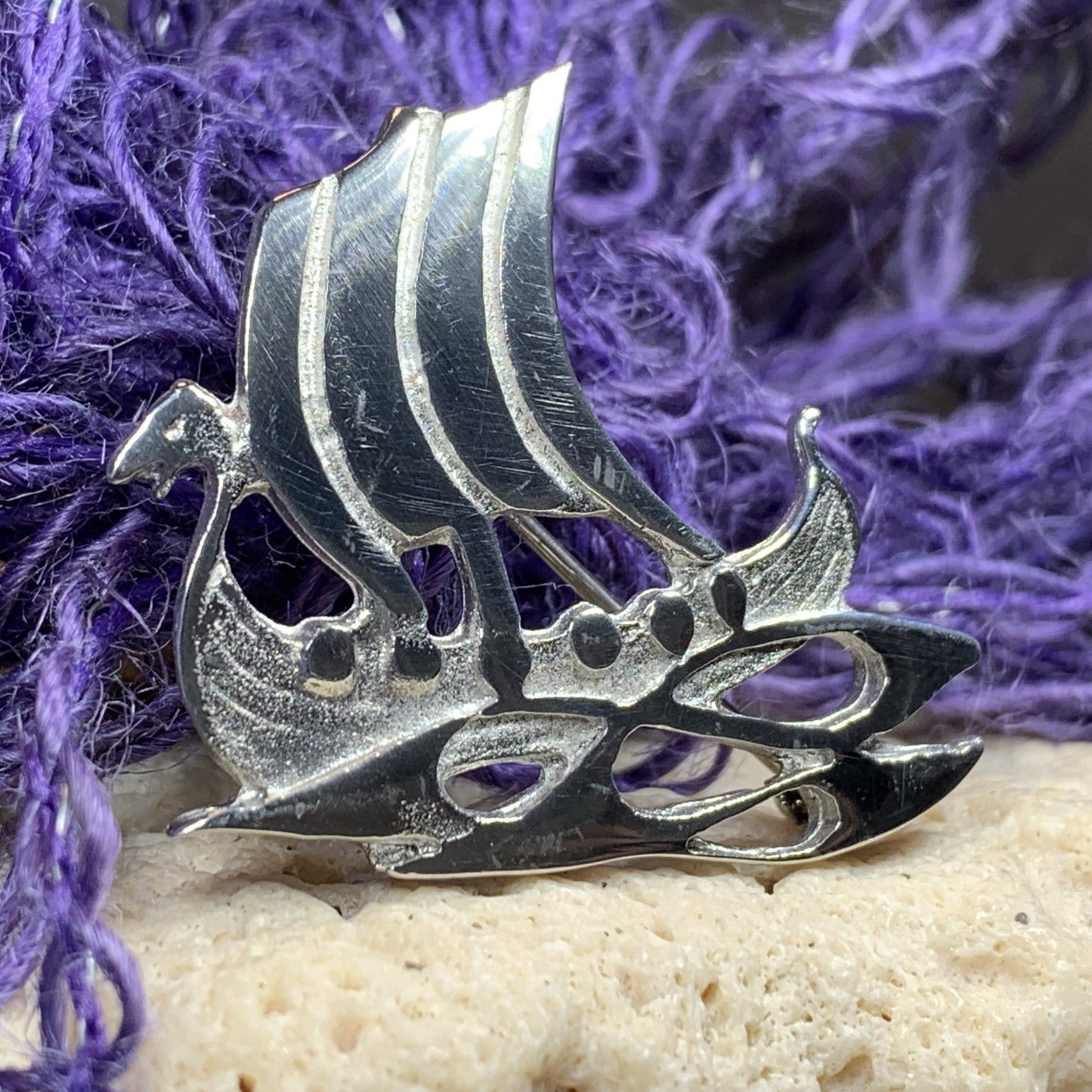 Viking Ship Brooch