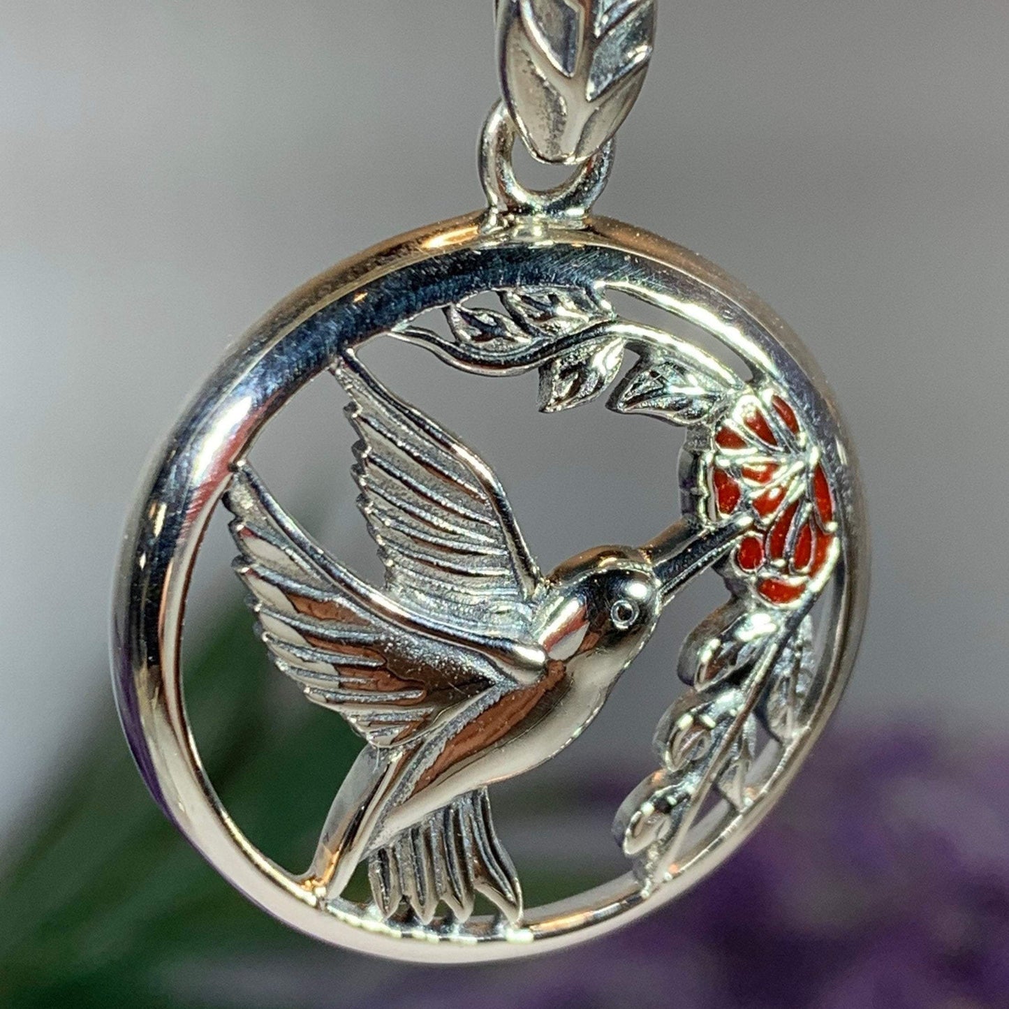 Tropical Hummingbird Necklace
