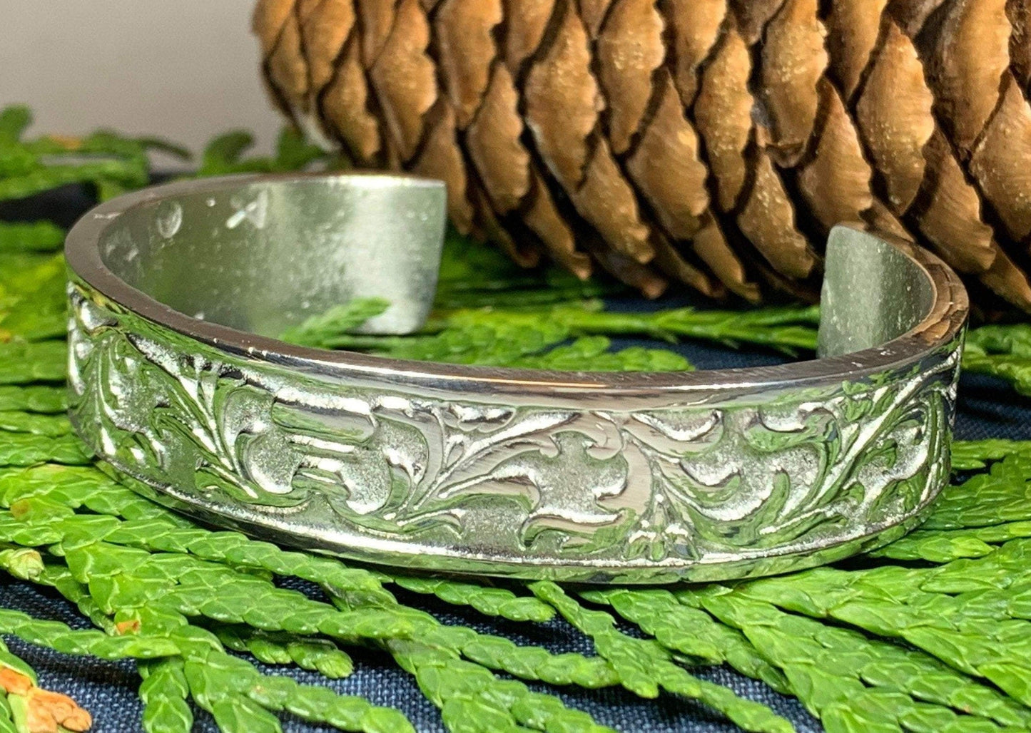 Filigree Pewter Bracelet