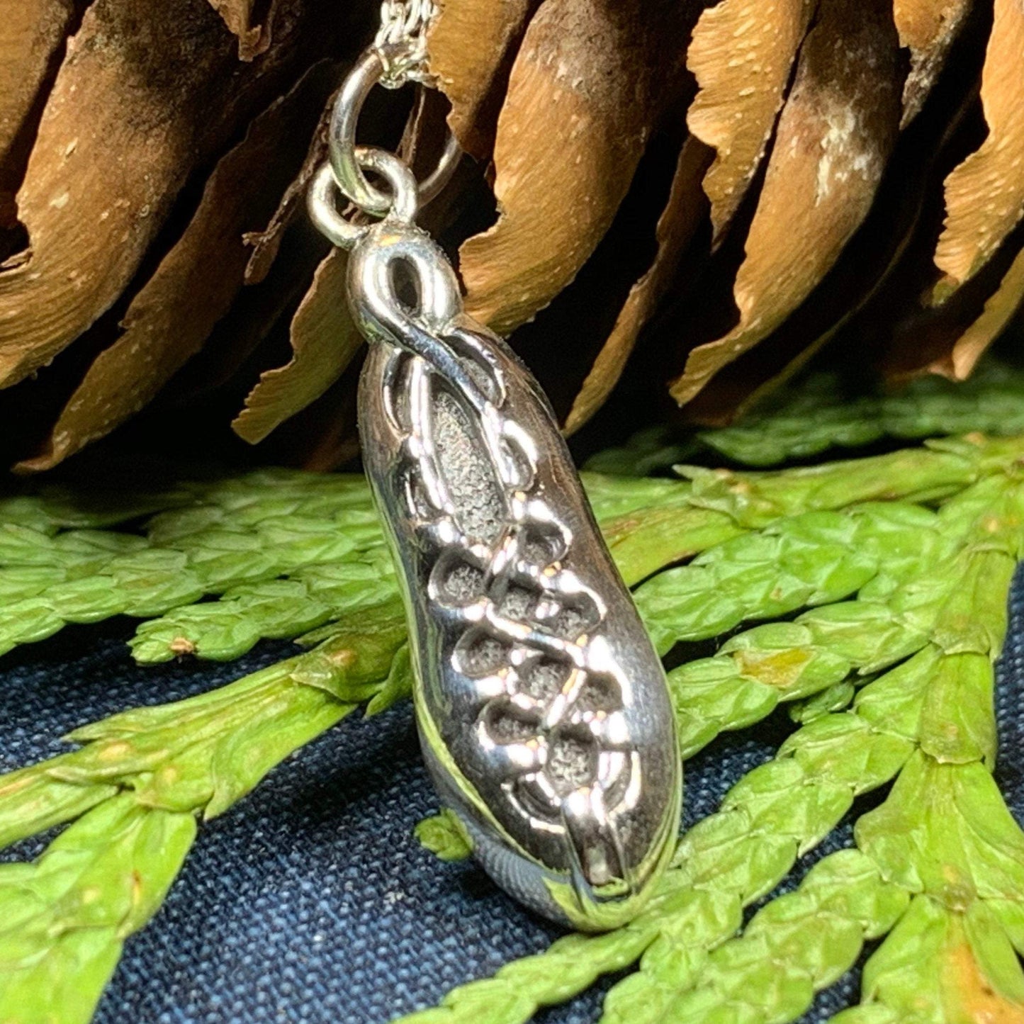 Irish Dance Shoe Silver Necklace