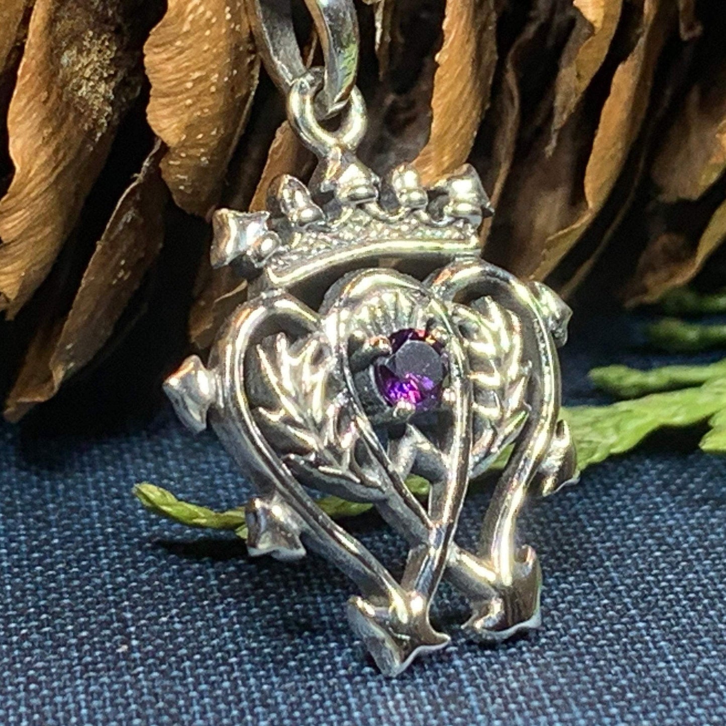 Amethyst Luckenbooth Necklace