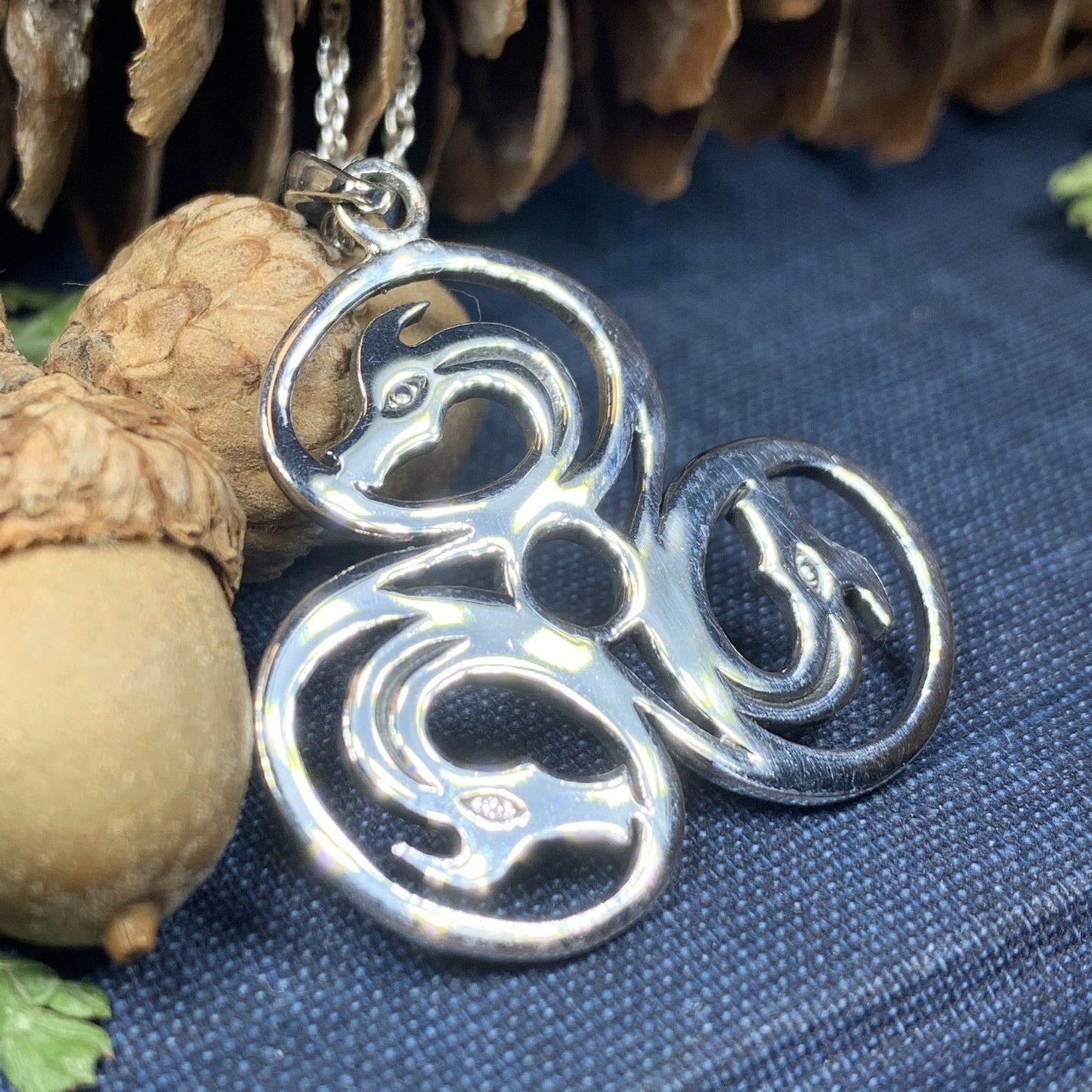 Dragon Celtic Spiral Necklace