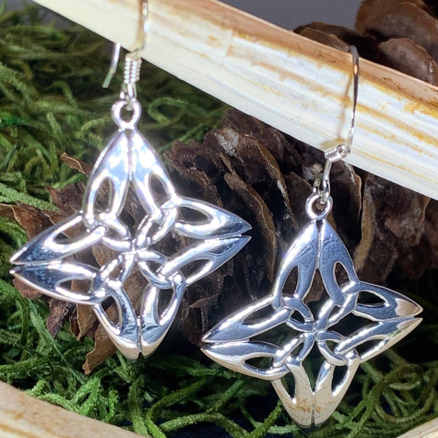 Nymah Trinity Knot Earrings