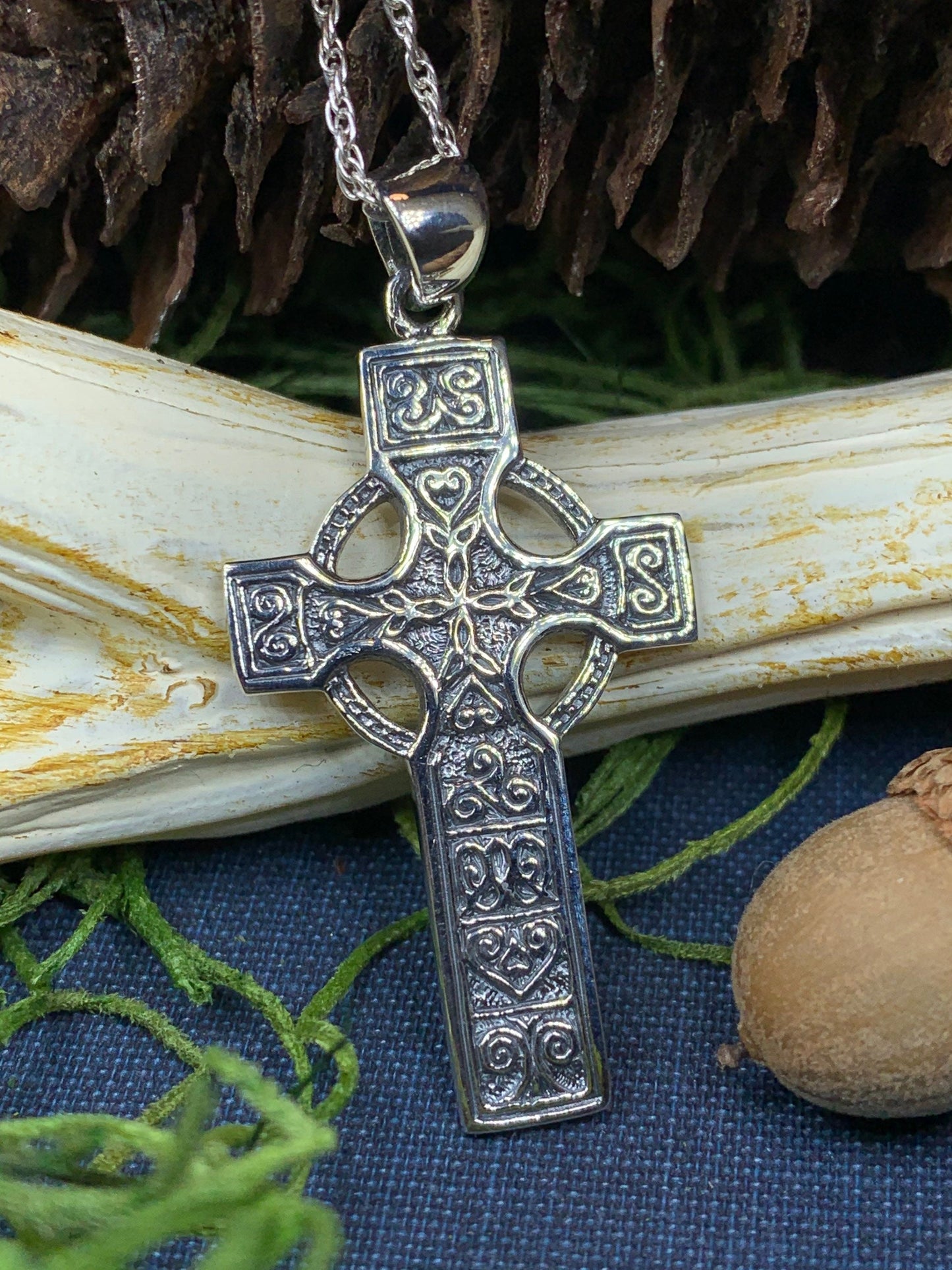 Columba Celtic Cross Necklace