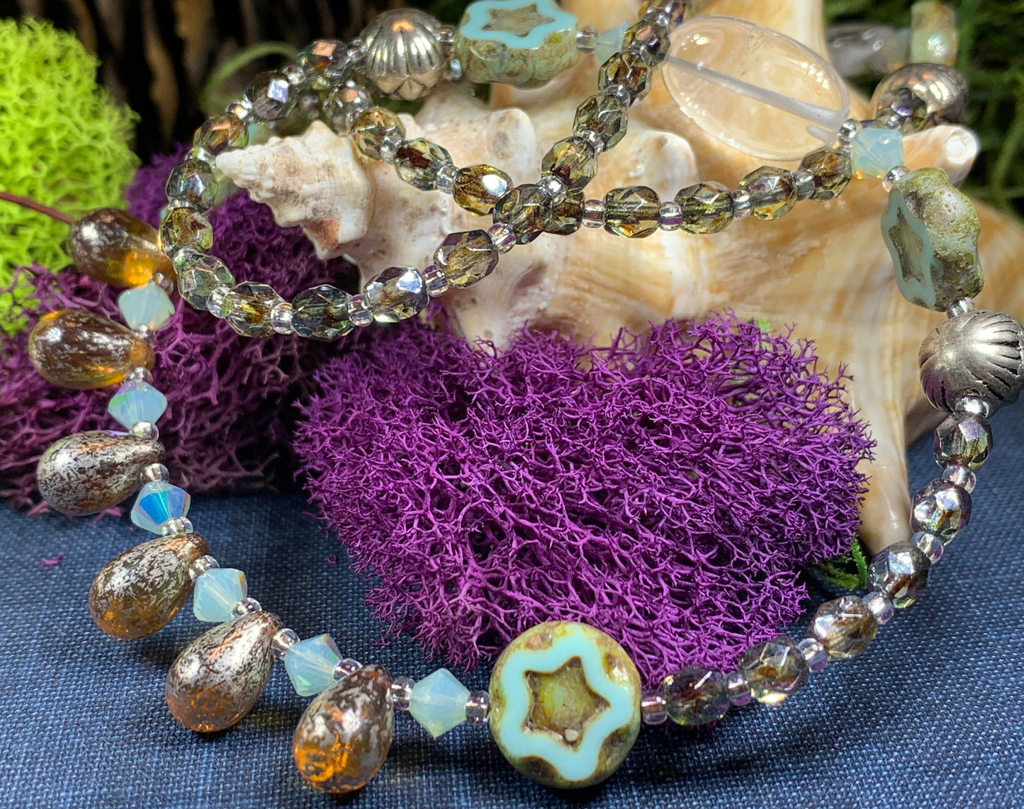 Lotus Dawn Crystal Necklace