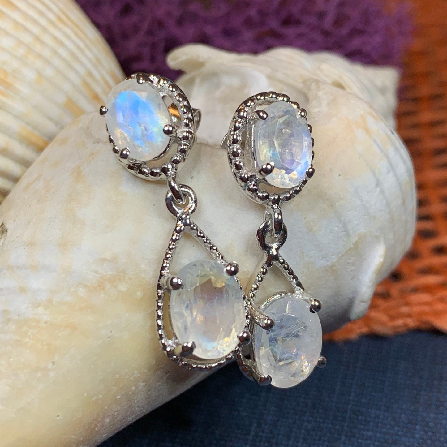 Harlow Moonstone Earrings