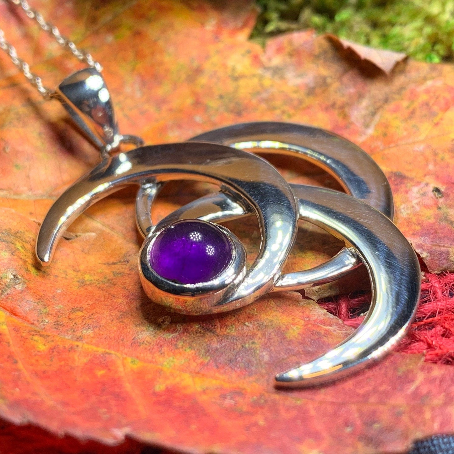 Moonshadow Triple Moon Necklace