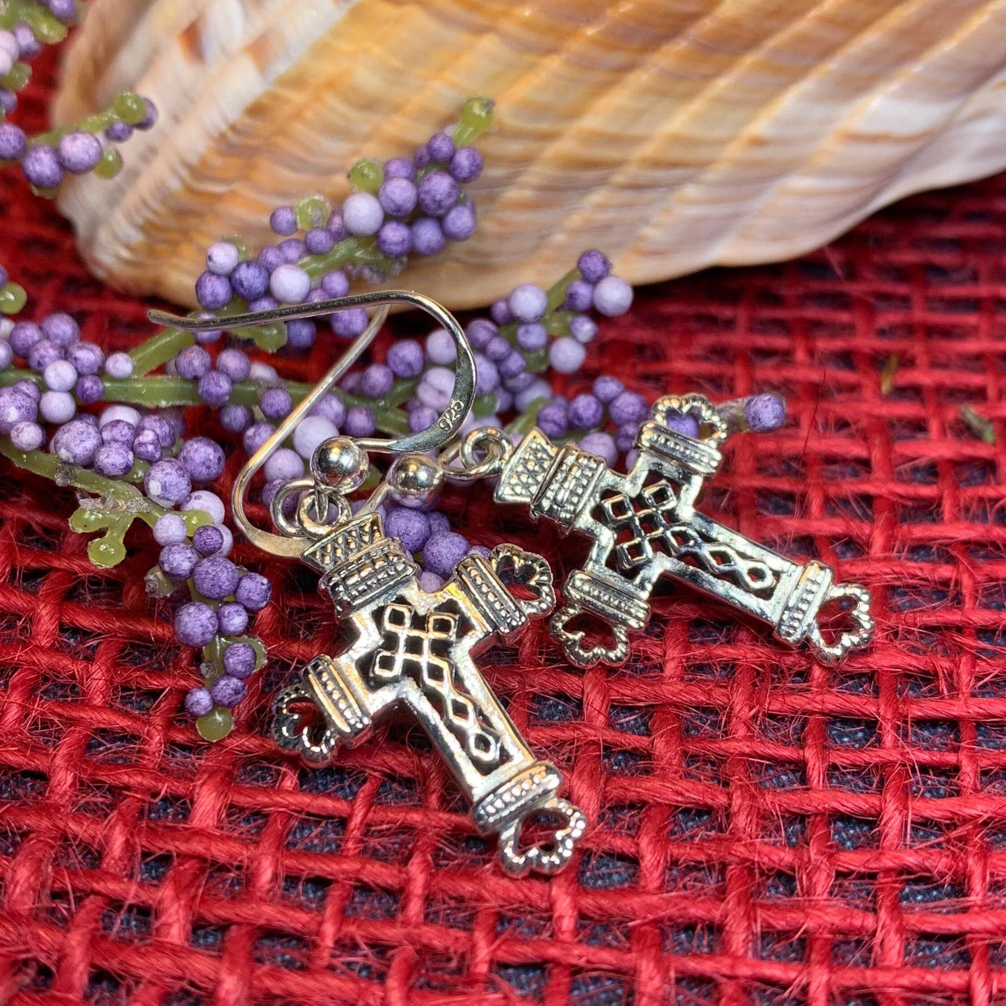Celtic Cross Earrings