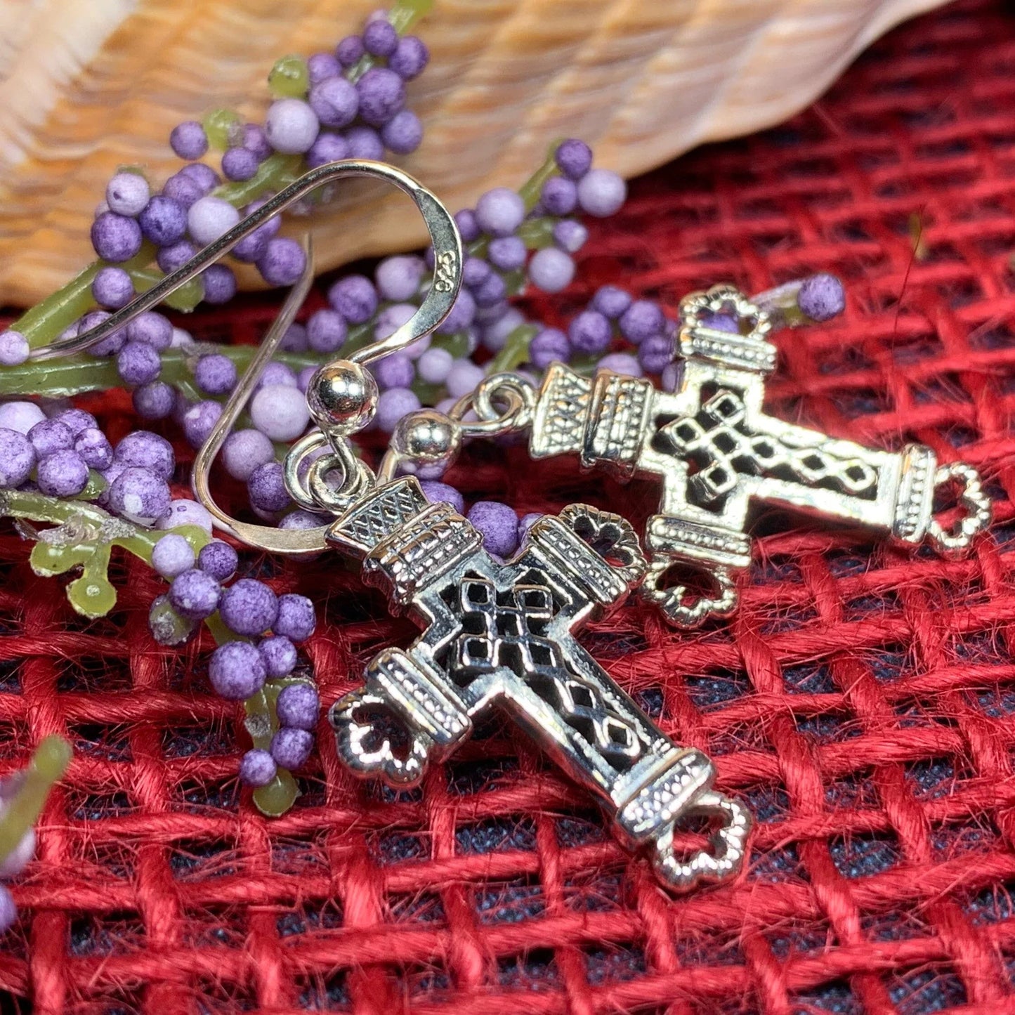 Celtic Cross Earrings