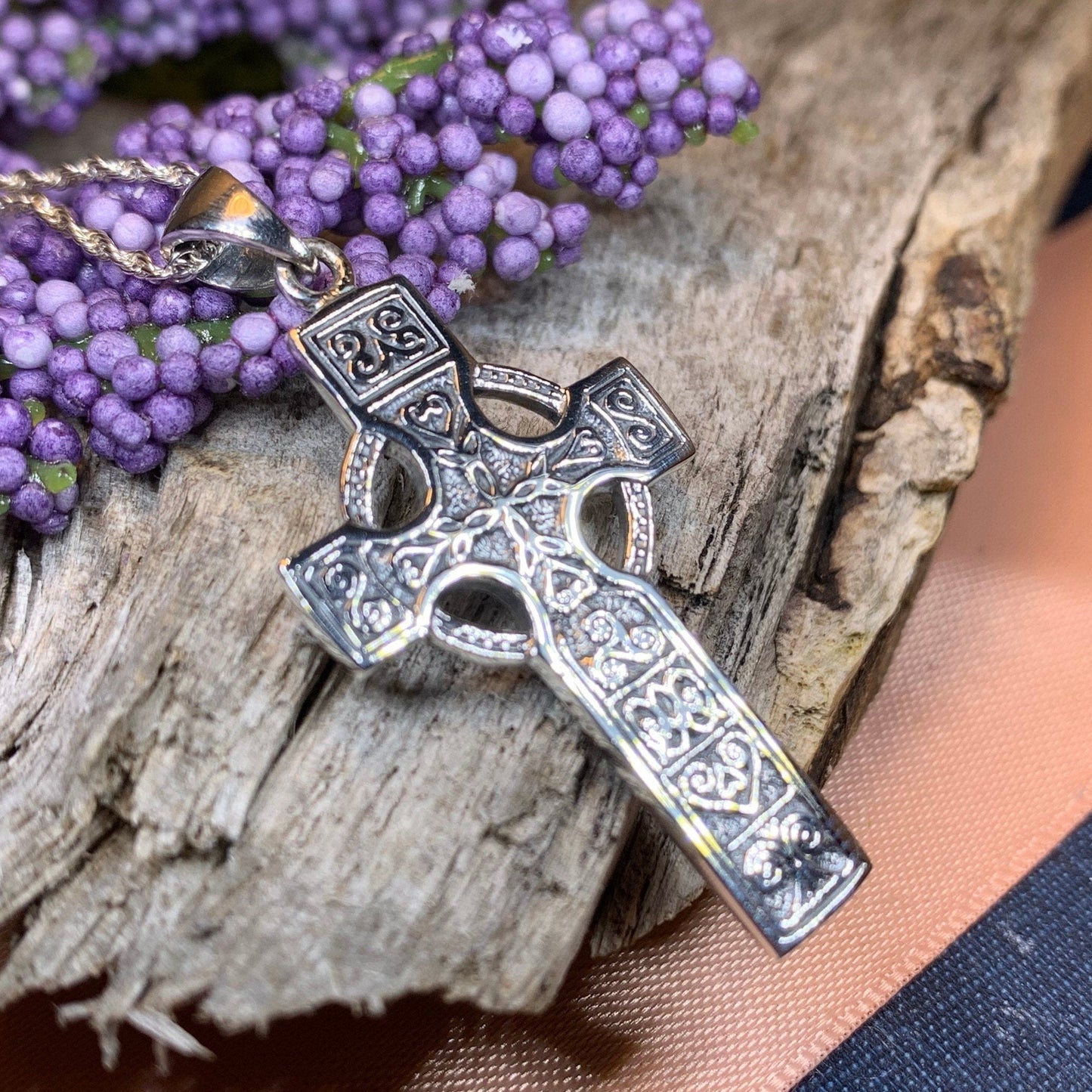 Columba Celtic Cross Necklace