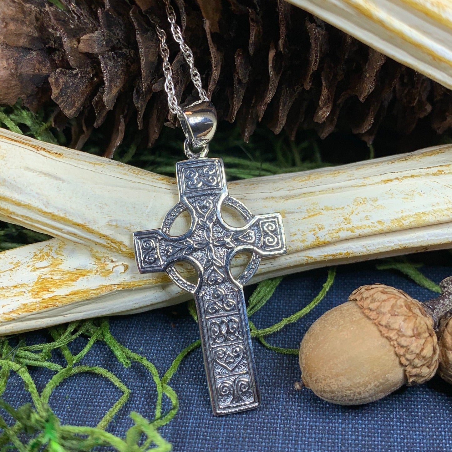 Columba Celtic Cross Necklace