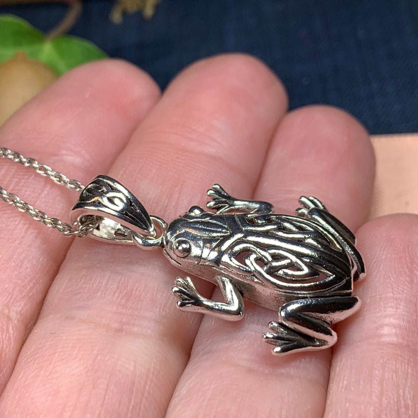 Celtic Frog Necklace