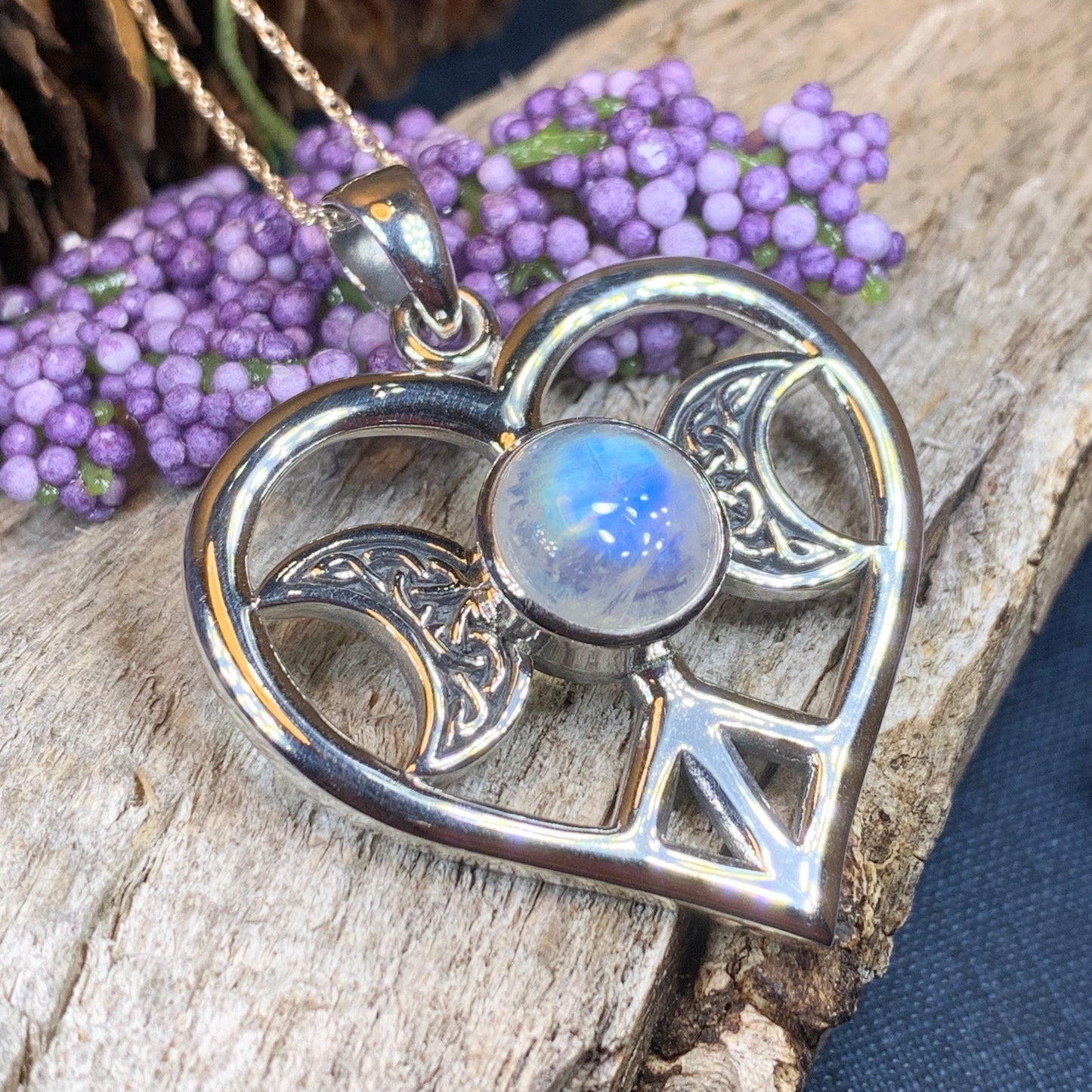 Morgance Triple Moon Love Necklace