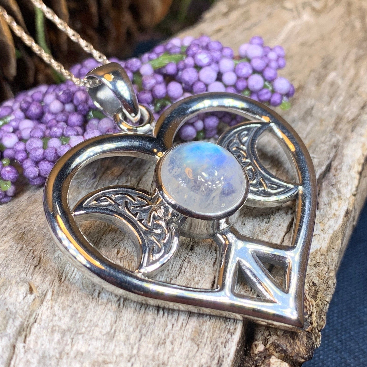 Morgance Triple Moon Love Necklace