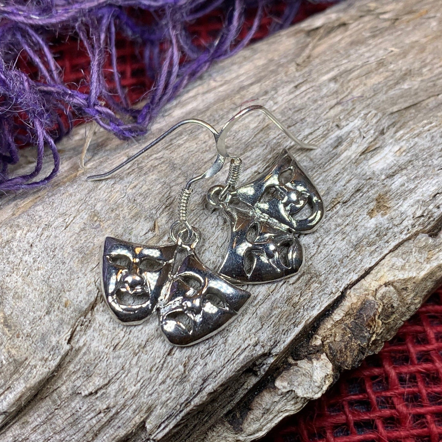 Theater Mask Earrings