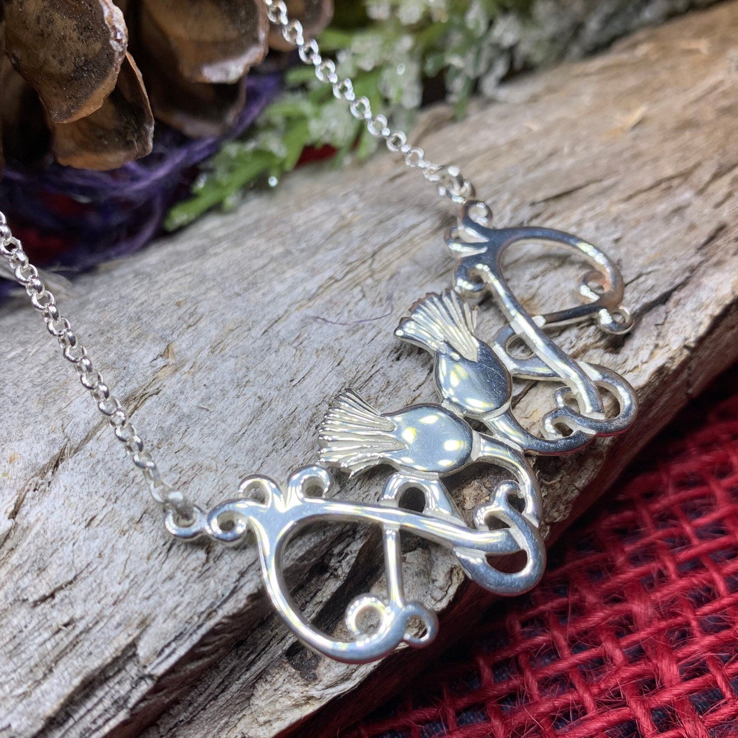 Scottish Meadow Thistle Necklace