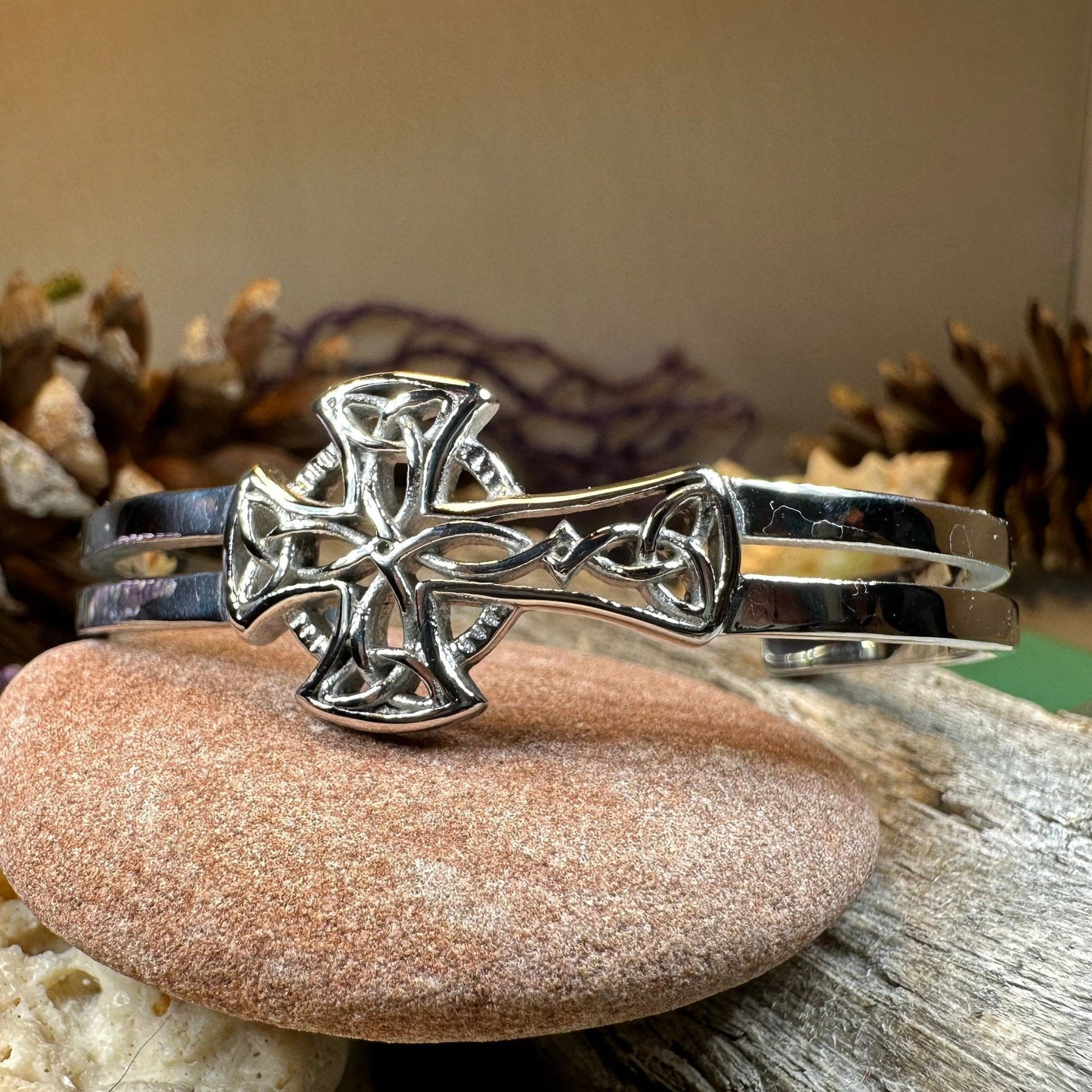 Celtic Cross Cuff Bracelet