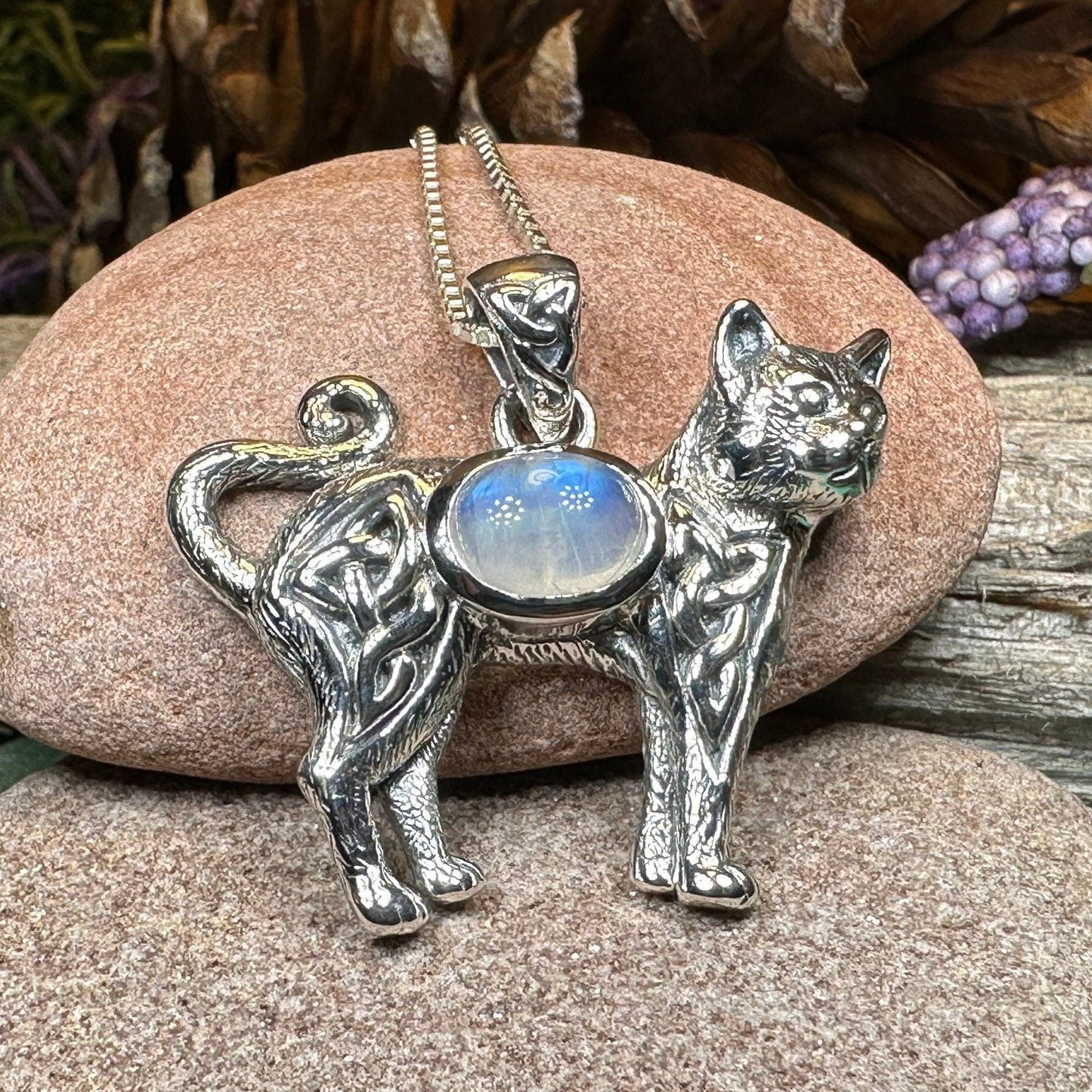 Tayla Celtic Cat Necklace