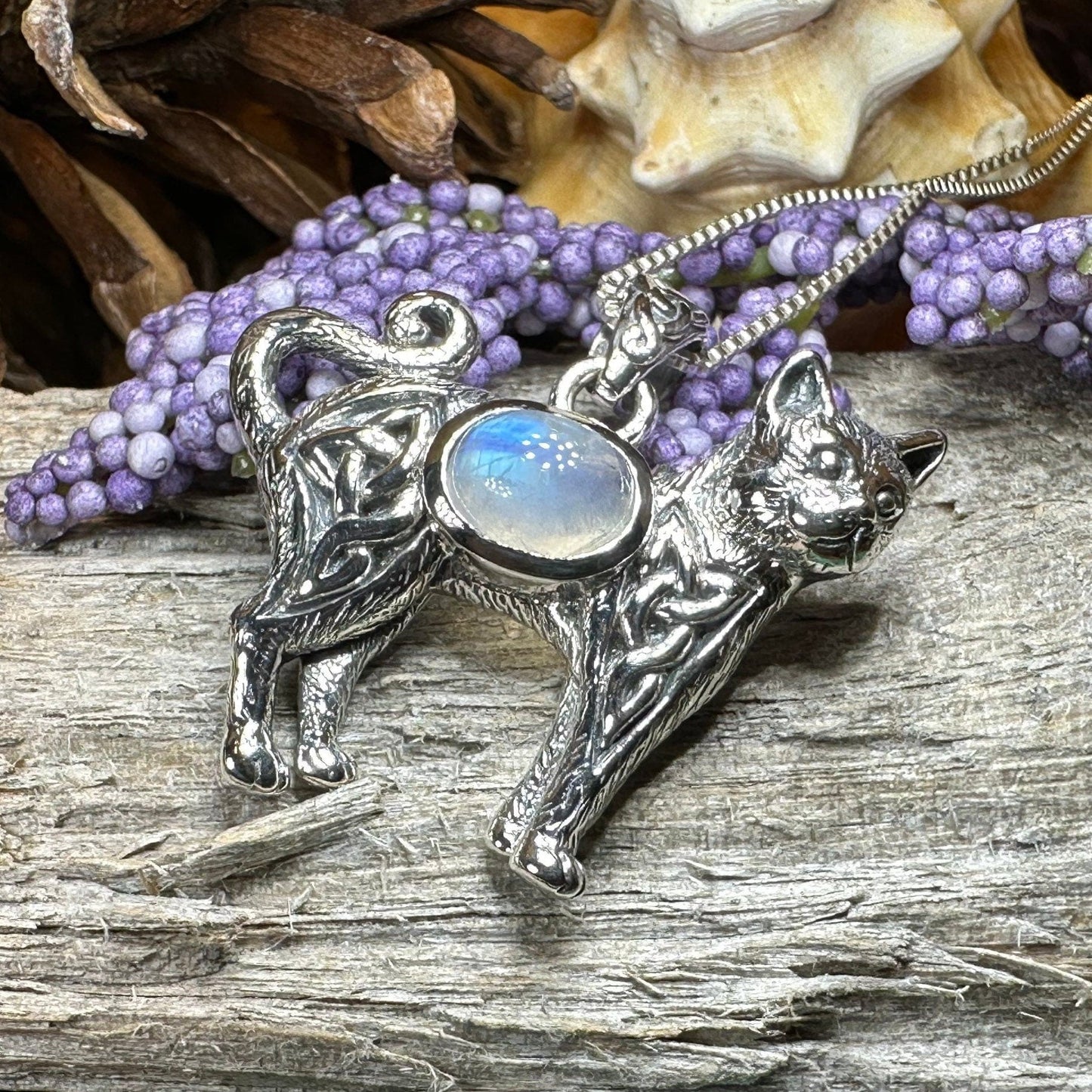 Tayla Celtic Cat Necklace