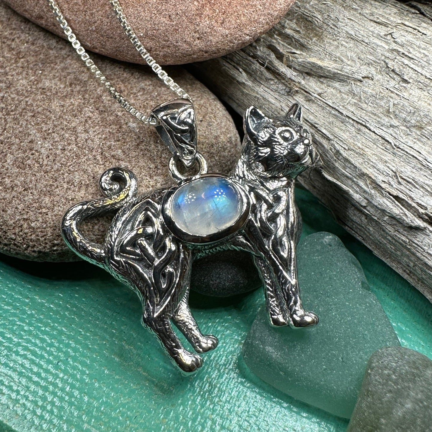 Tayla Celtic Cat Necklace