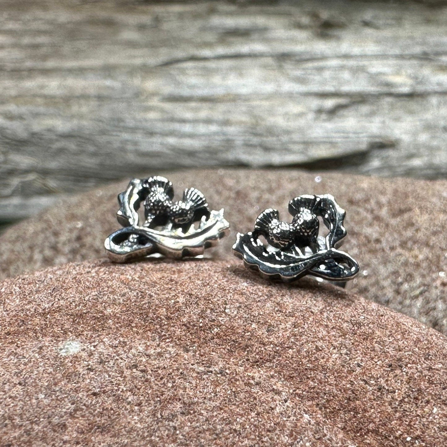 Petite Double Thistle Earrings