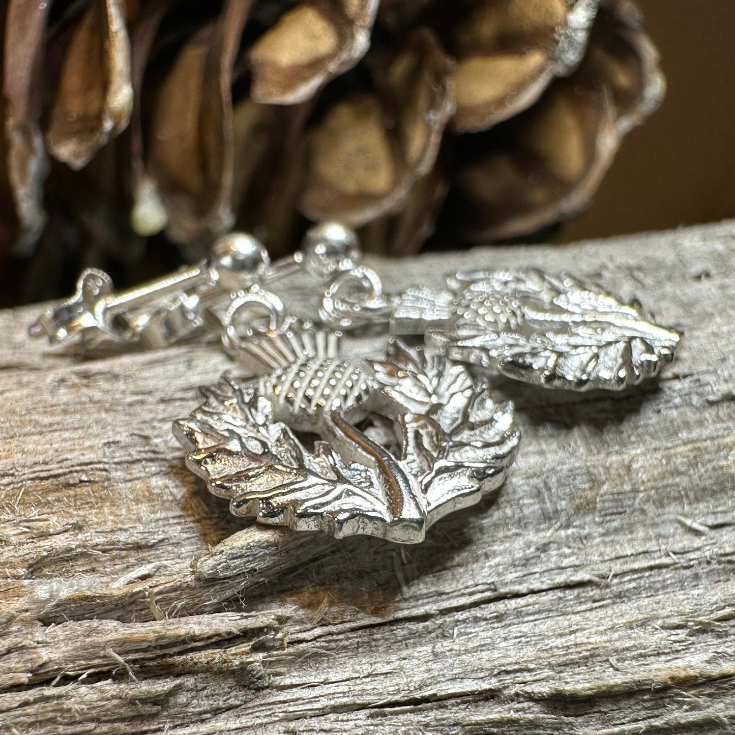 Realistic Thistle Earrings
