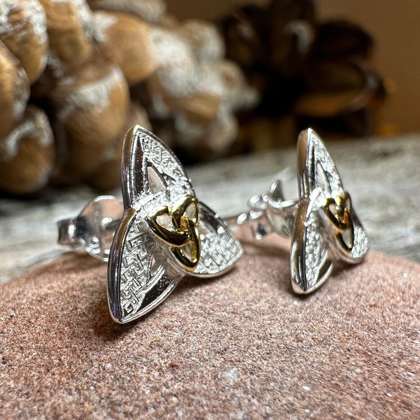 Elegance Trinity Knot Earrings