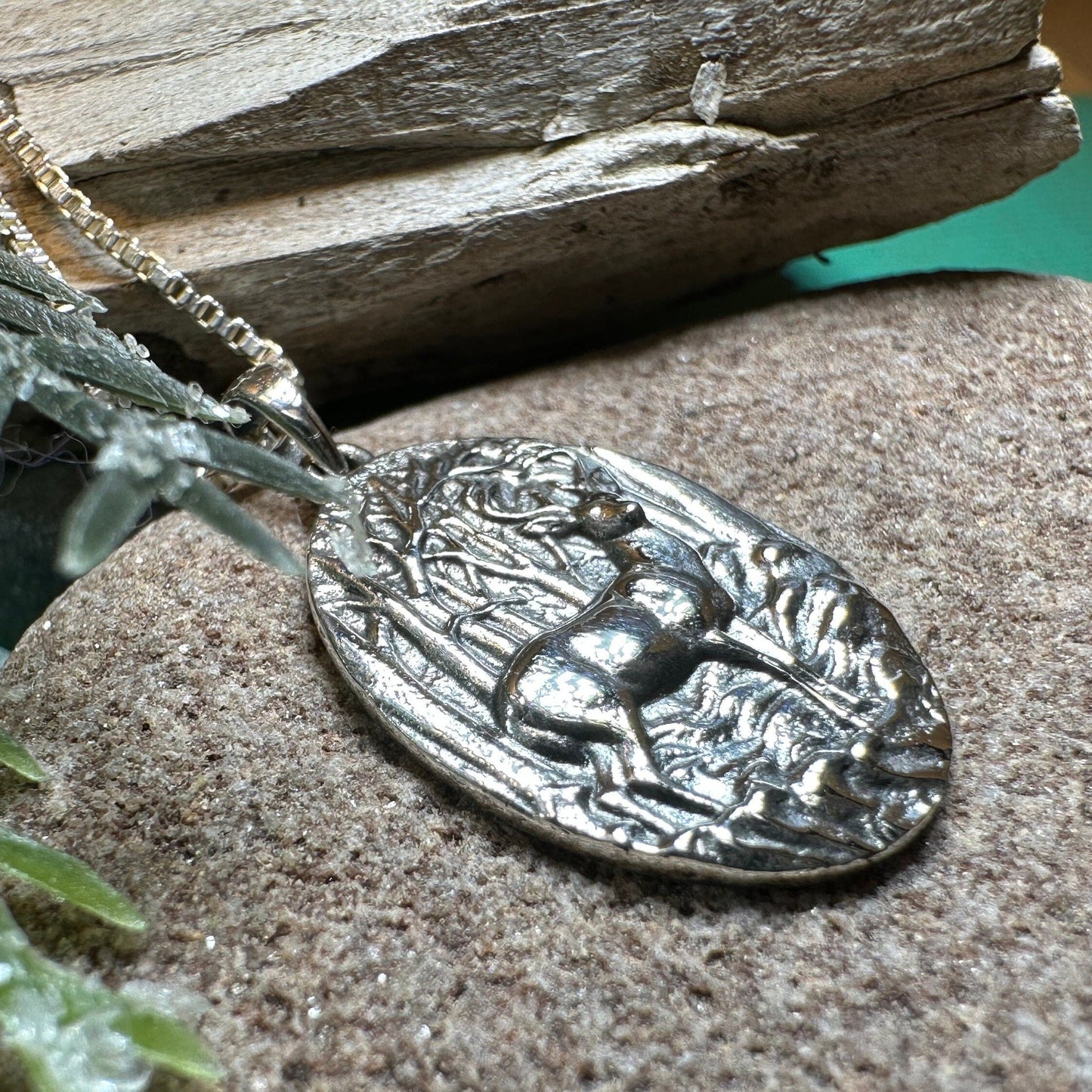 Forest Deep Stag Necklace