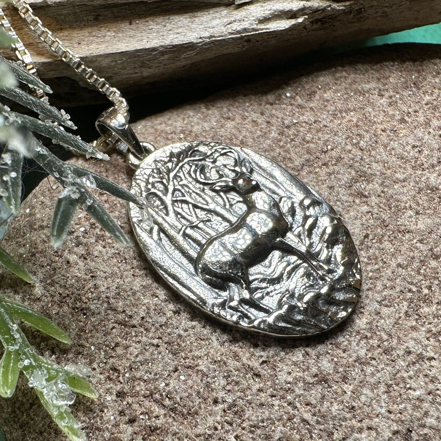 Forest Deep Stag Necklace