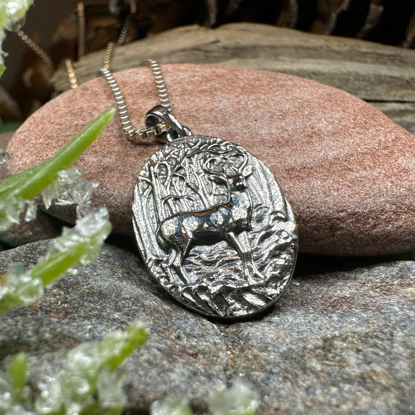 Forest Deep Stag Necklace